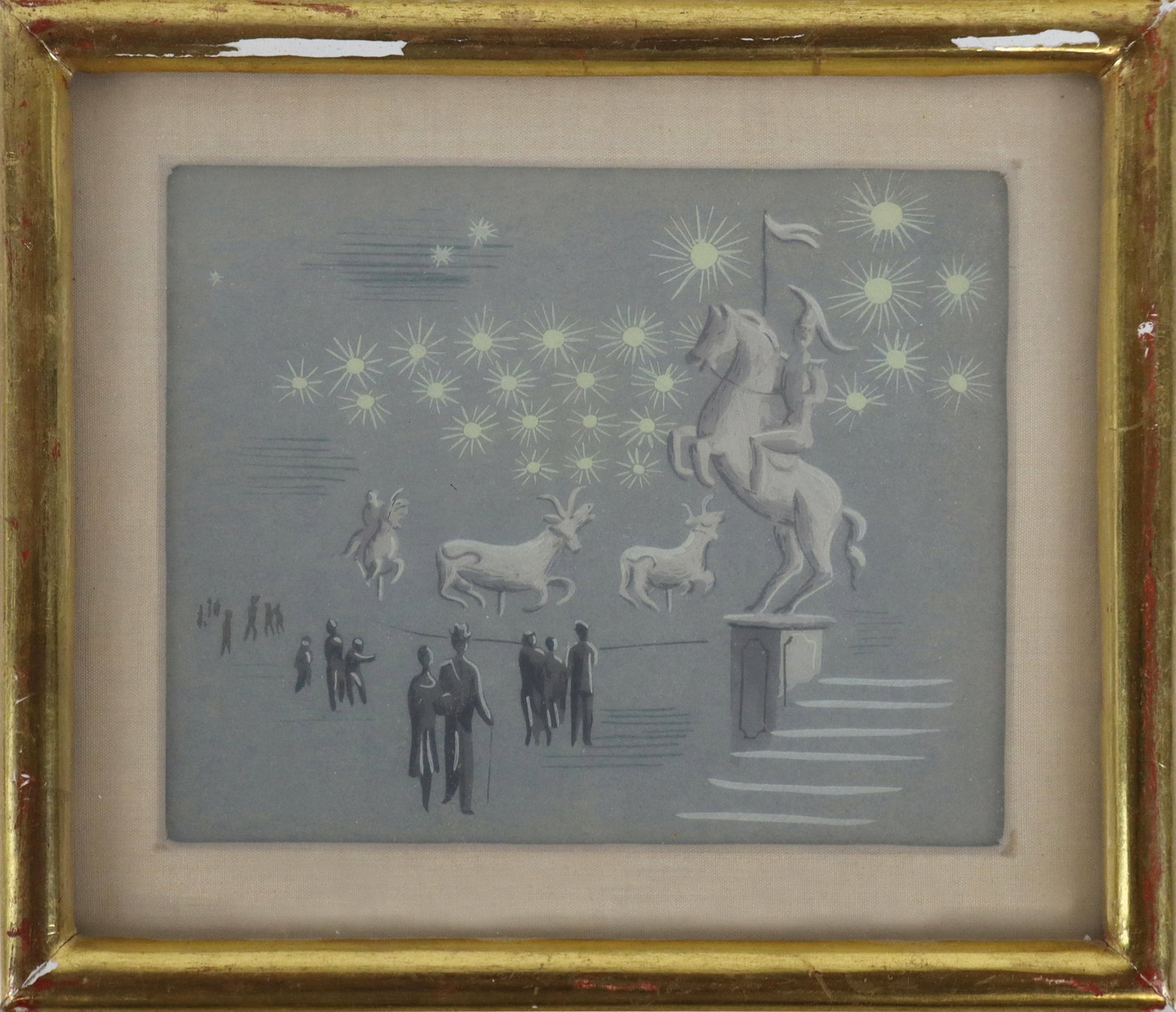 Jean HUGO "City Steps" Pochoir Print (1 of 11)