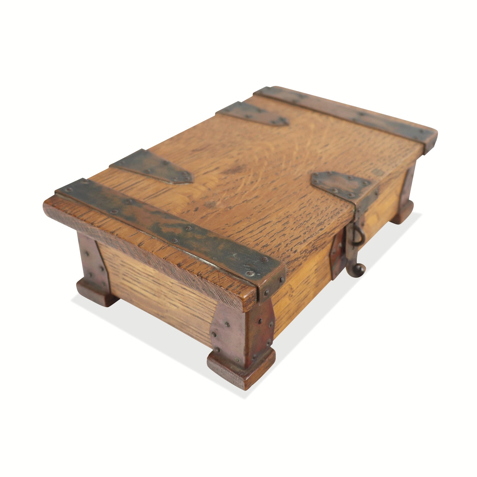 American Arts & Crafts Copper Mounted Box (1 of 12)