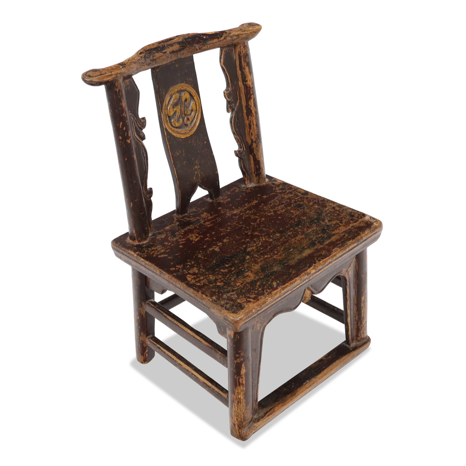 Chinese Elm Wood Child's Chair (1 of 9)