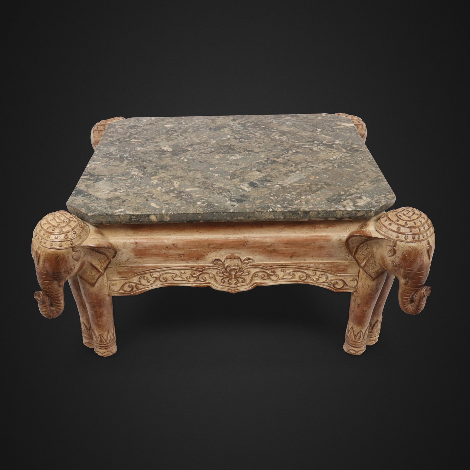Modern Elephant Form Inset Marble Table (1 of 10)