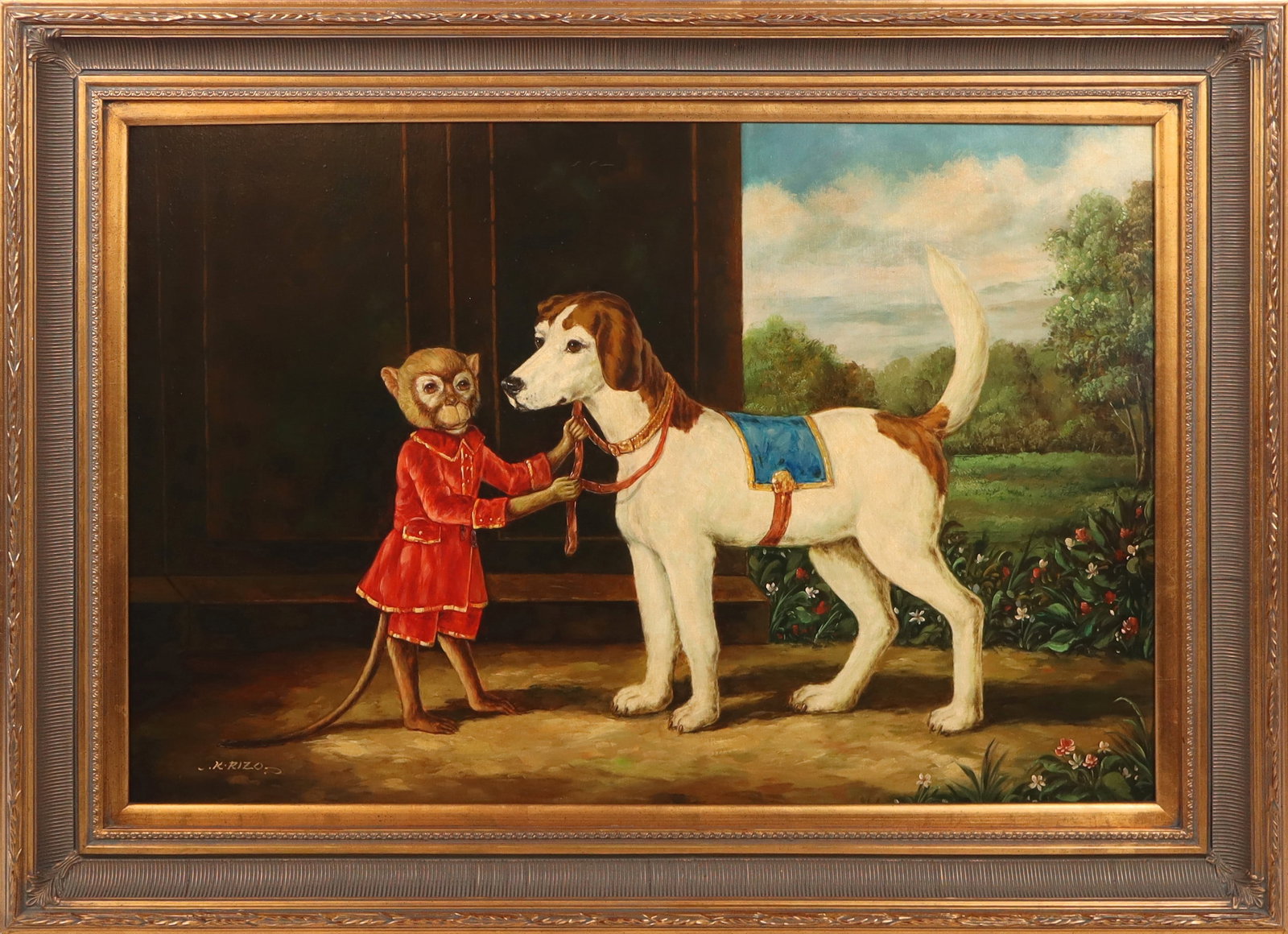 After William SKILLING Monkey & Dog Print (1 of 11)