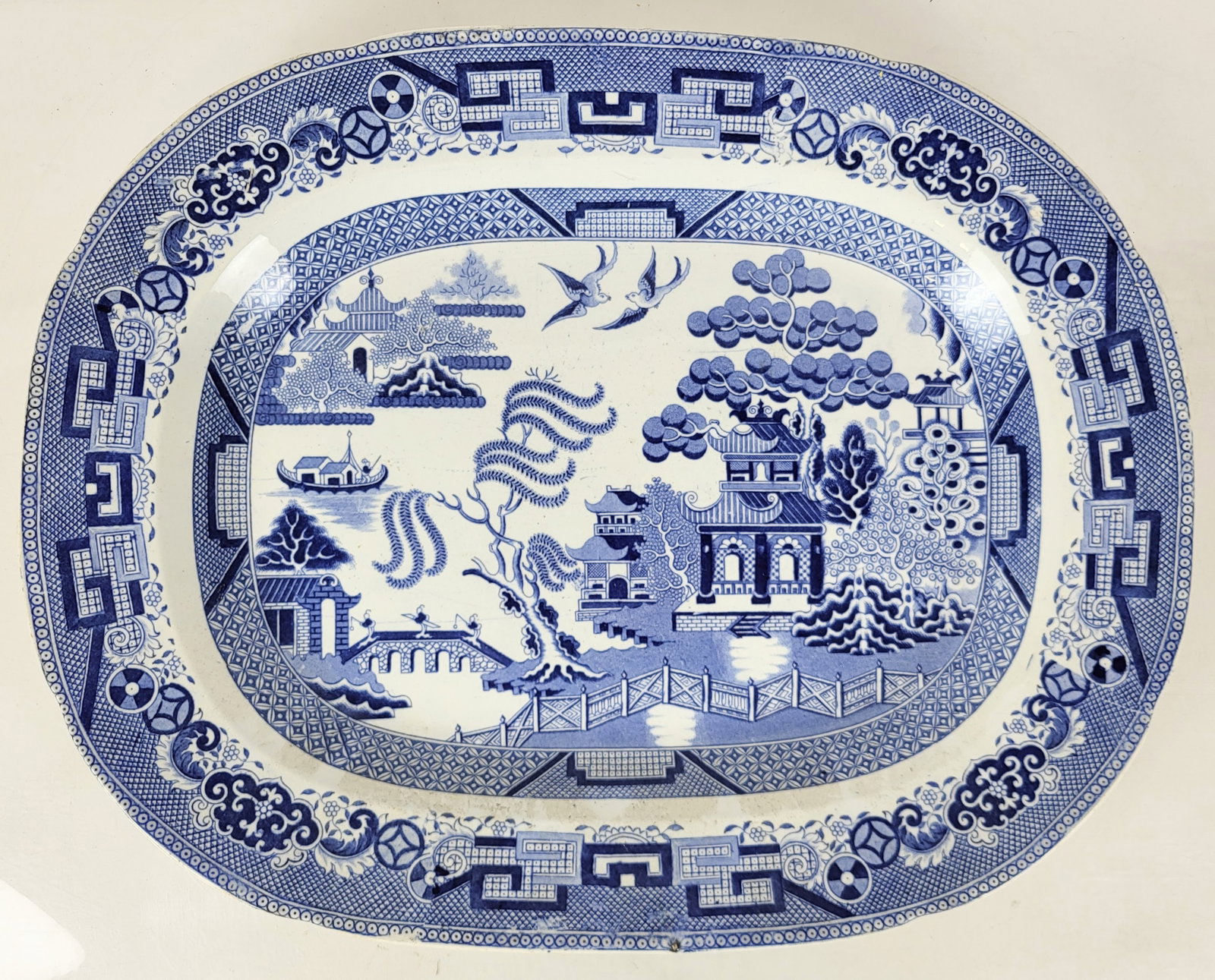 Blue Willow Decorated Tray (1 of 10)