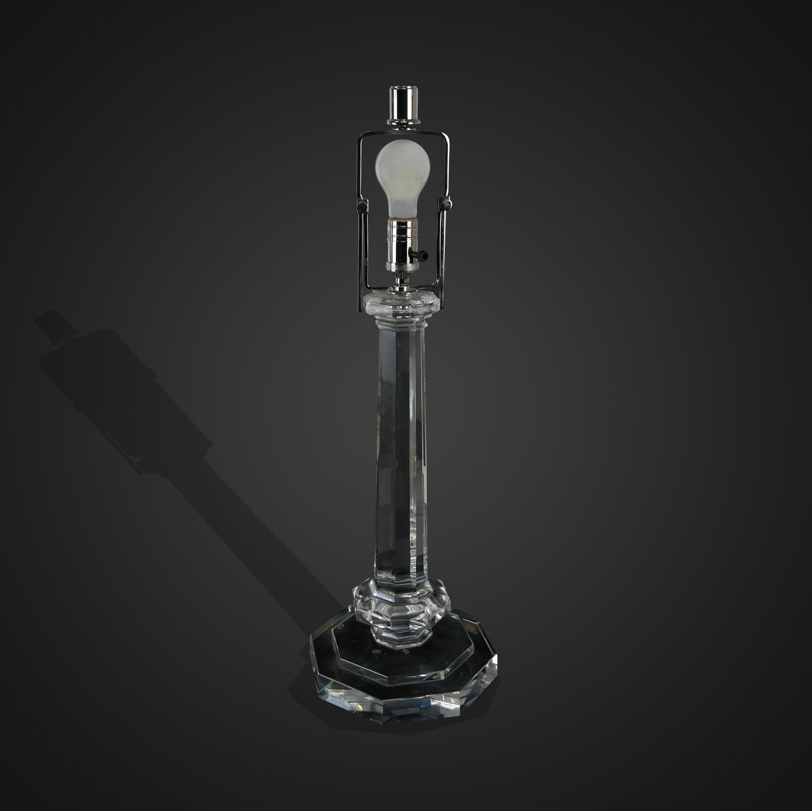 Modern Glass Column Mounted as a Lamp (1 of 10)