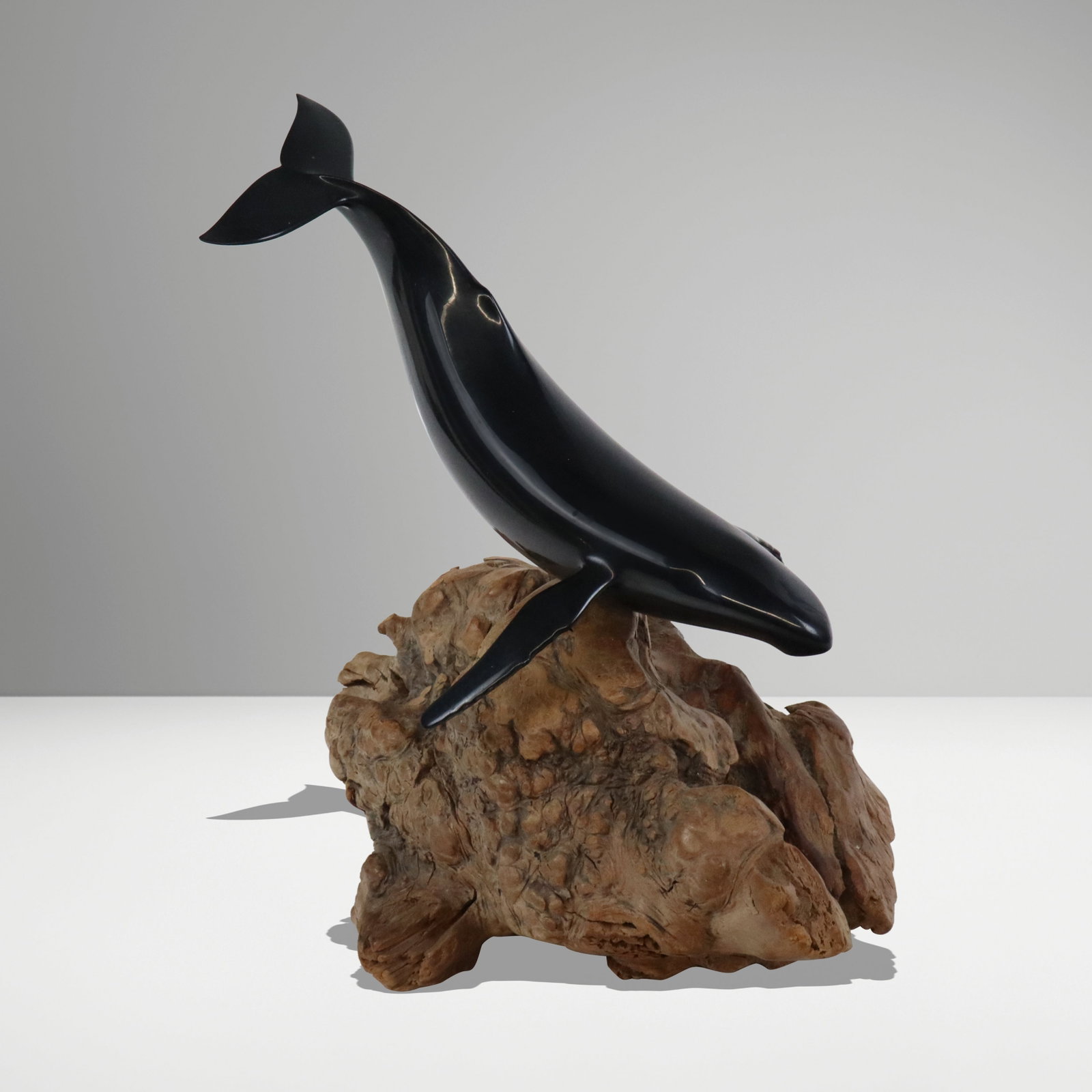 John Perry Burlwood Whale Sculpture (1 of 10)