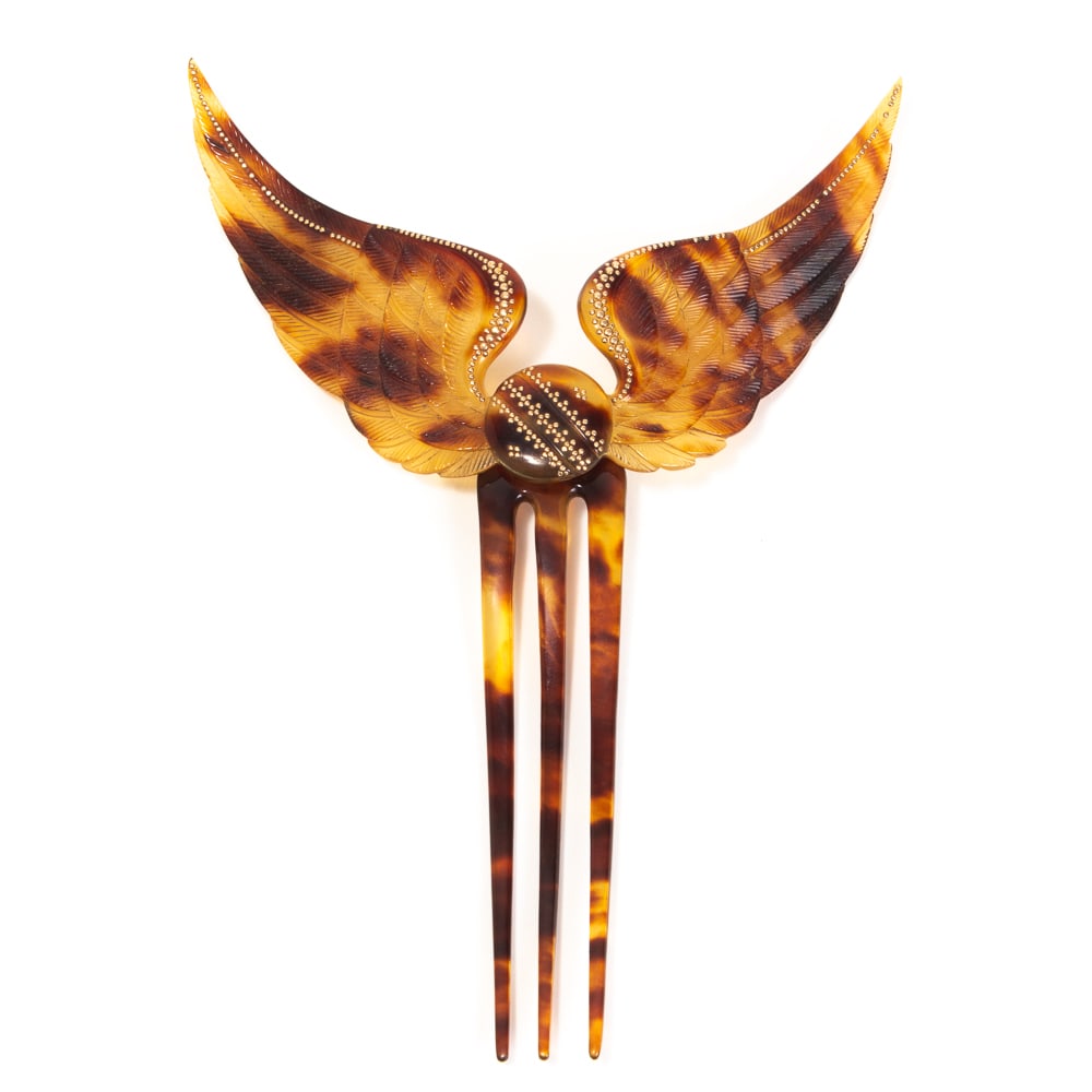 French Empire Posse Pique Winged Hair Comb (1 of 12)