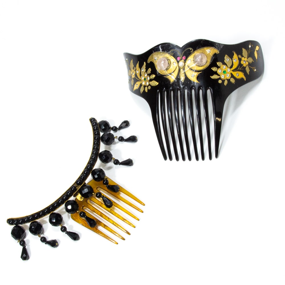 Two Victorian Embellished Hair Combs (1 of 20)