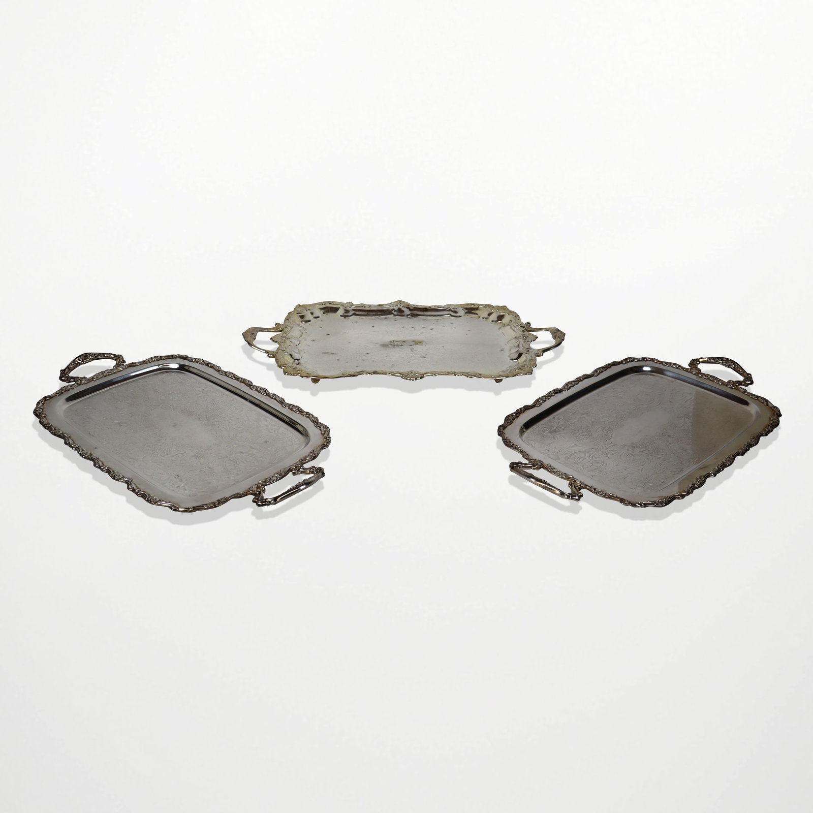 Oneida & International Silver Plate Trays, 3 (1 of 17)