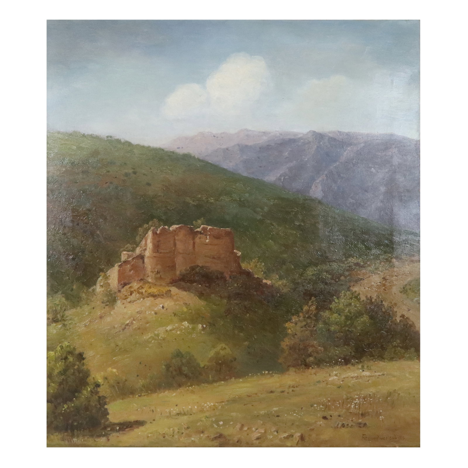 Gevorg BASHINJAGHIAN "Fortress Ani" 1914, O/C (1 of 14)