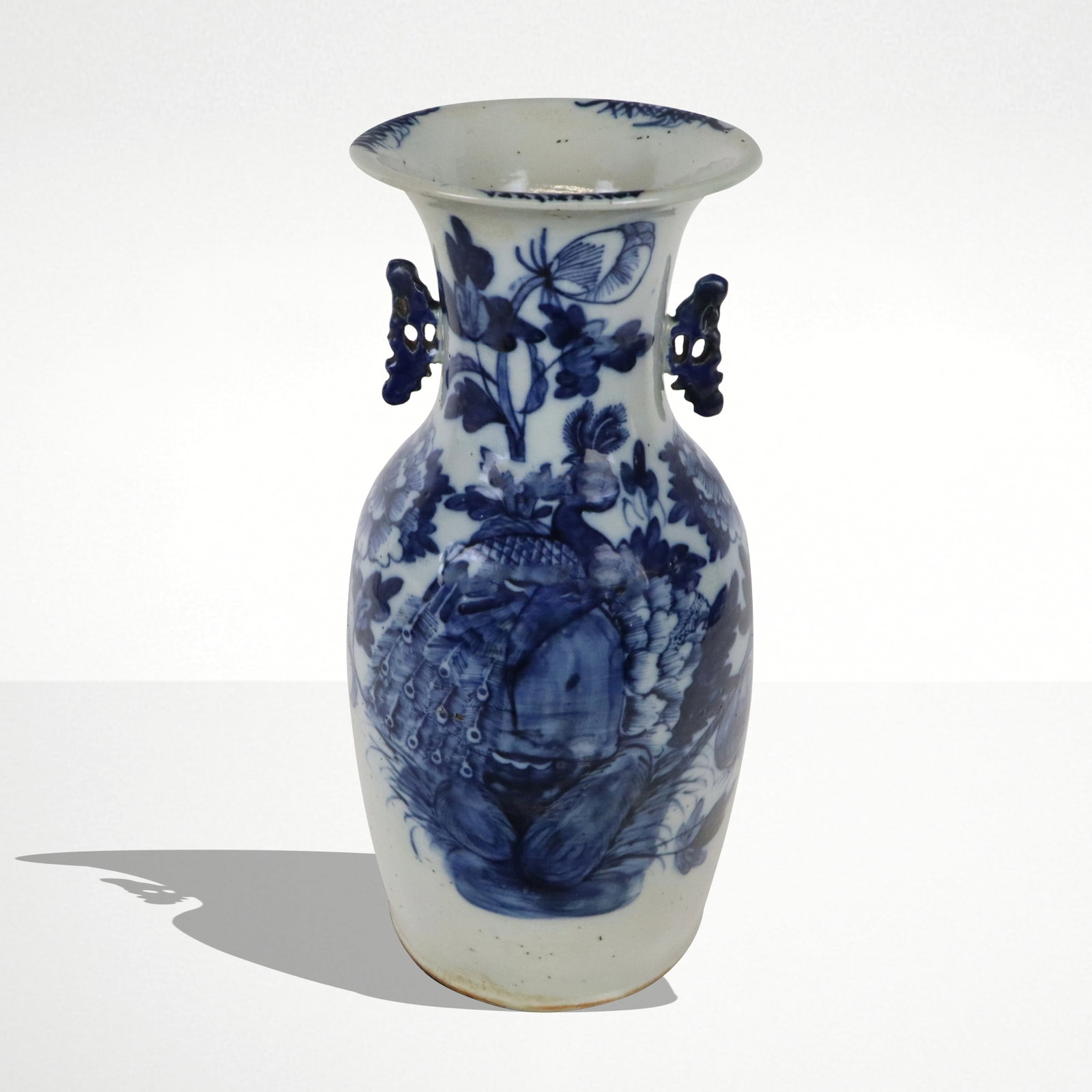 Chinese Qing Dynasty Blue and White Decorated Vase (1 of 10)