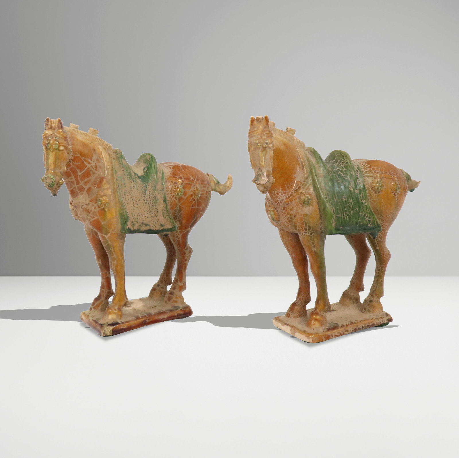 Chinese Pair of Ceramic Horses after the Tang (1 of 14)
