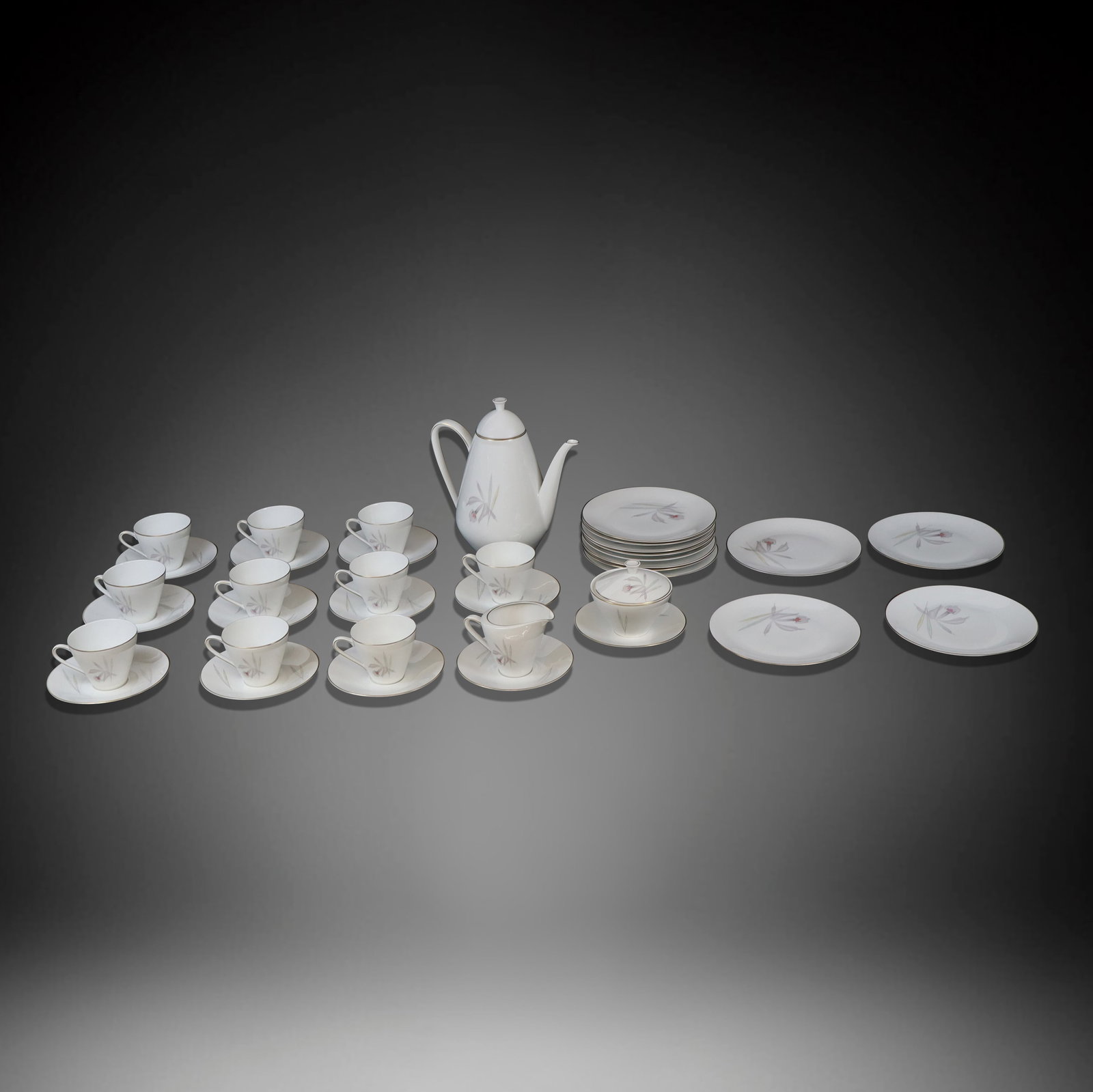 Hutchenreuther Gelb Orchid Dessert Service, 37 (1 of 20)