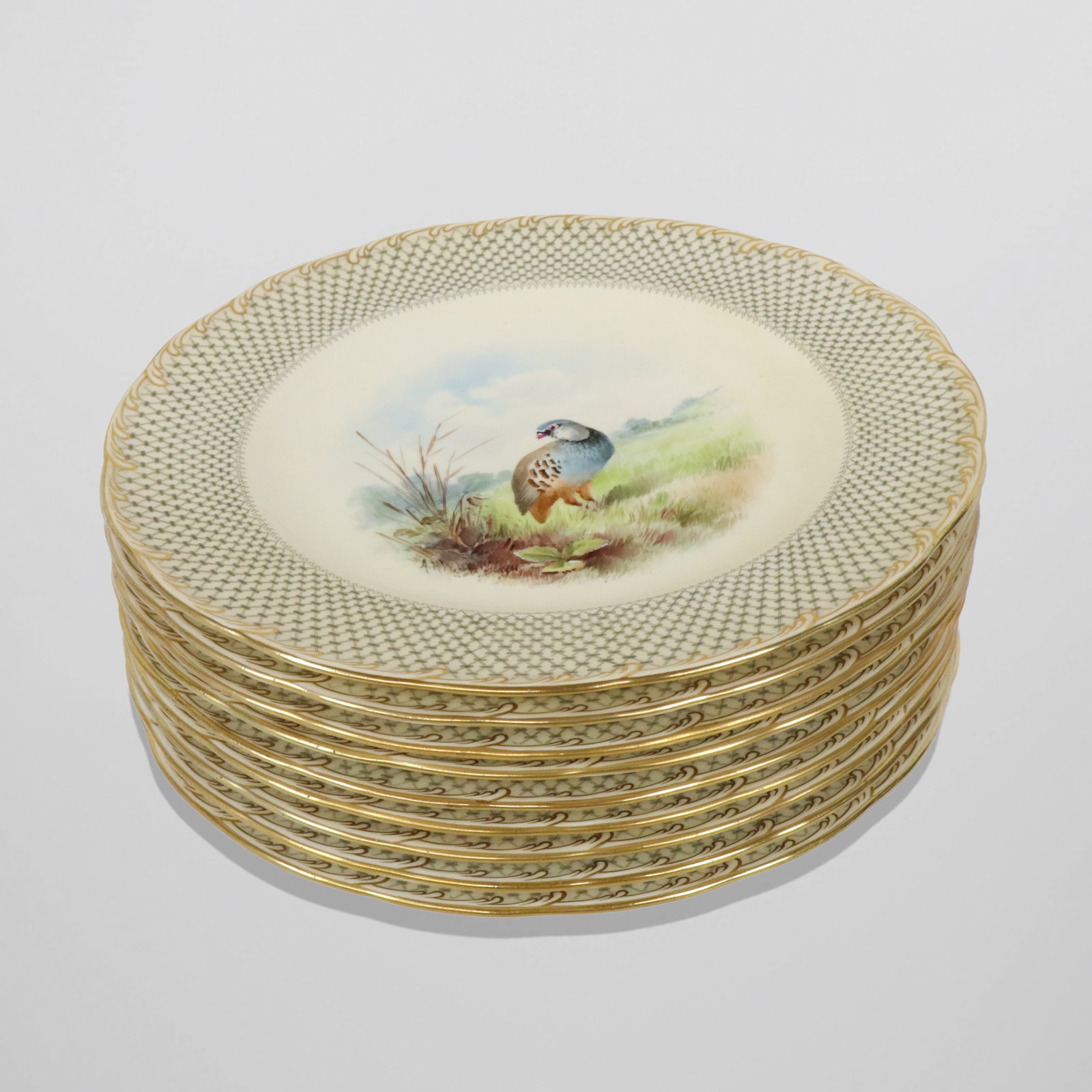 Mintons Bird Decorated Porcelain Plates, 9 (1 of 15)