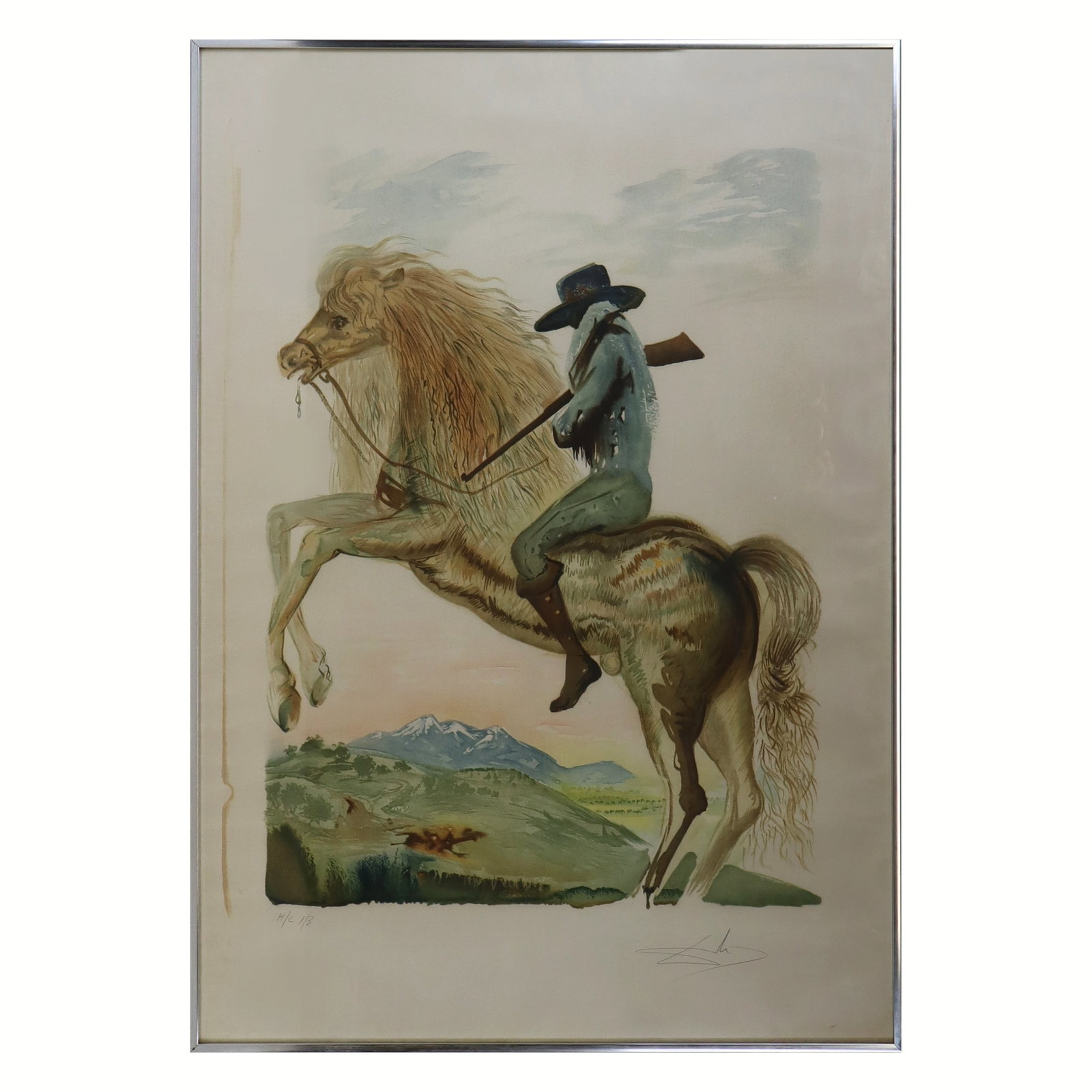 Salvador DALI: "El Caballero" - Lithograph (1 of 16)