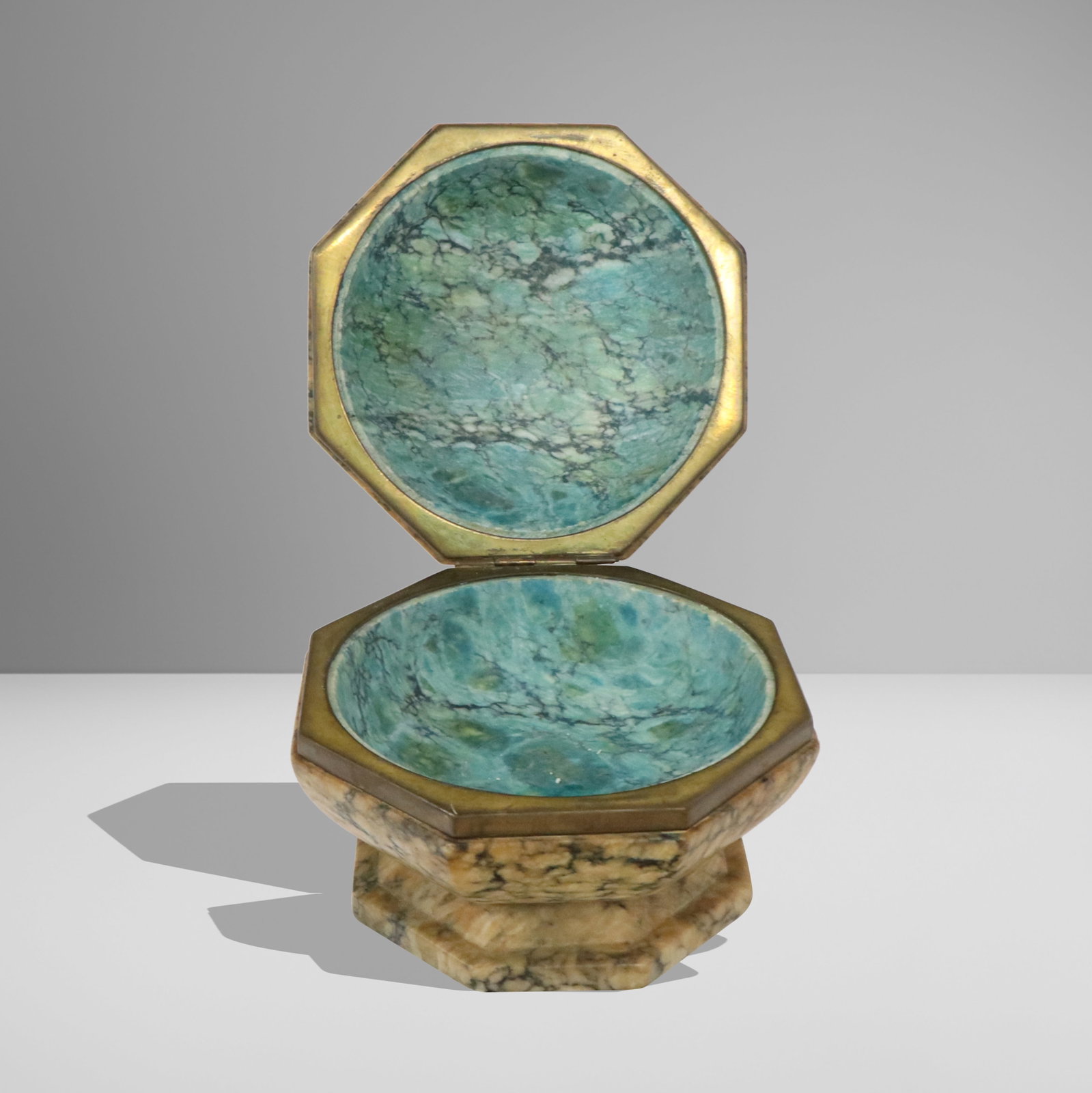 Hexagonal Alabaster Box - 2
