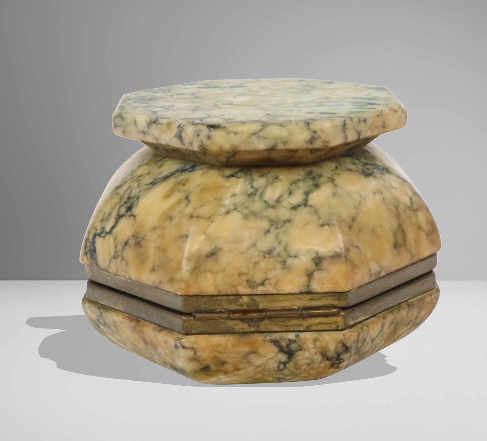 Hexagonal Alabaster Box - 7