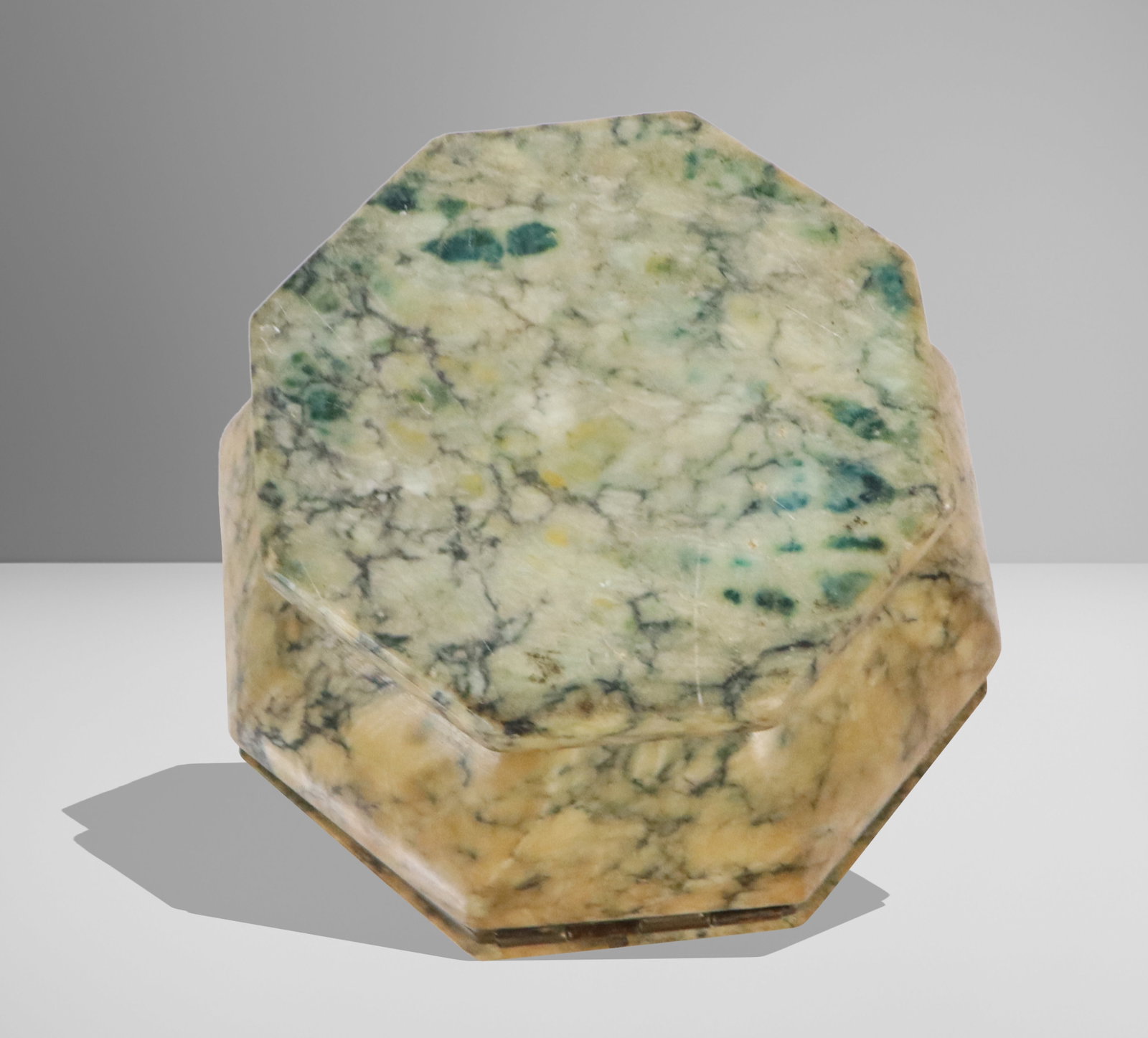 Hexagonal Alabaster Box - 8