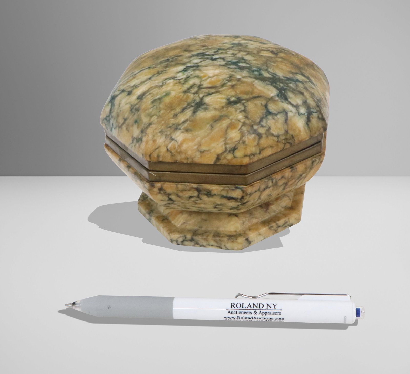 Hexagonal Alabaster Box - 9
