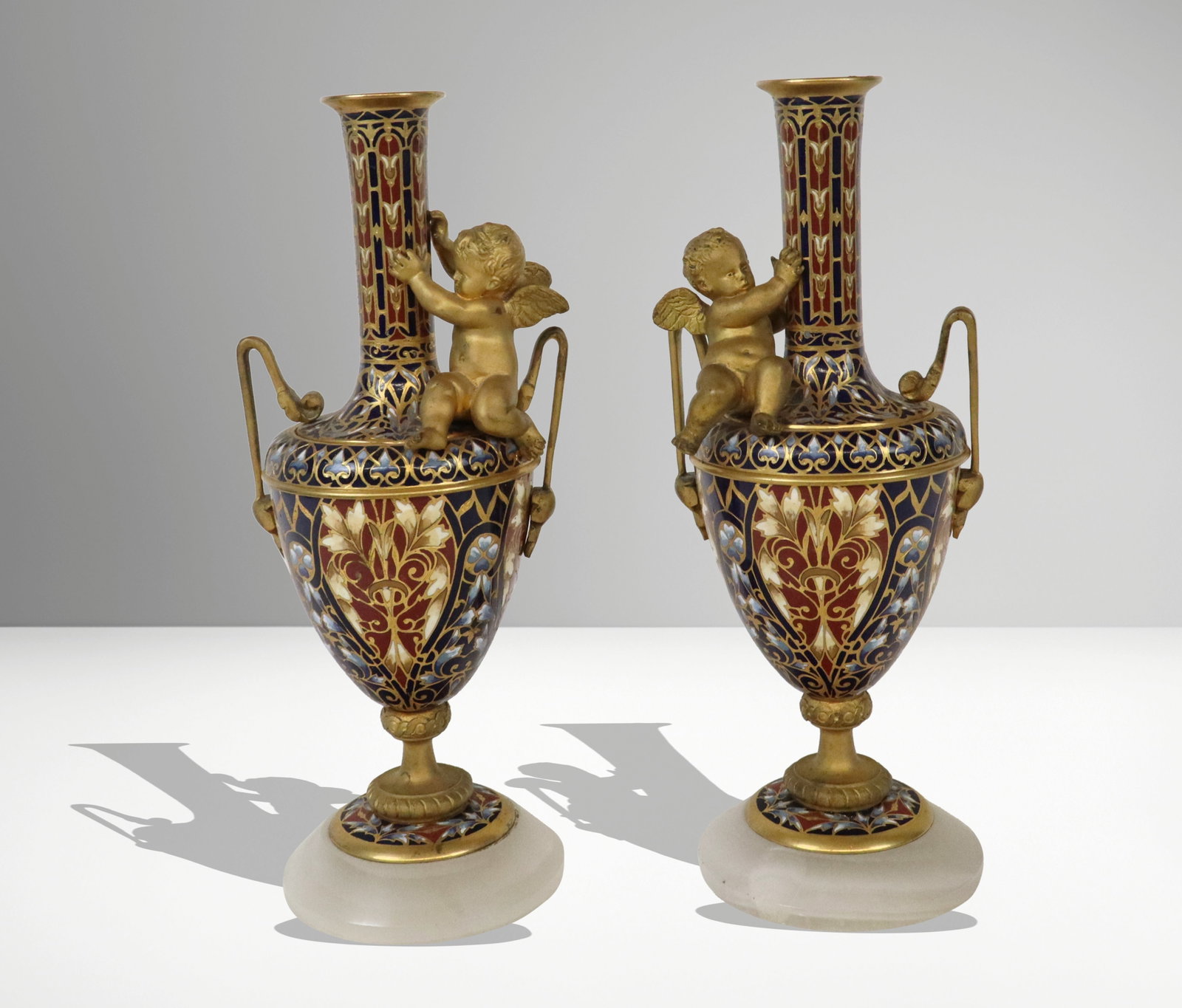 Two Champleve Enamel Vessels - 2