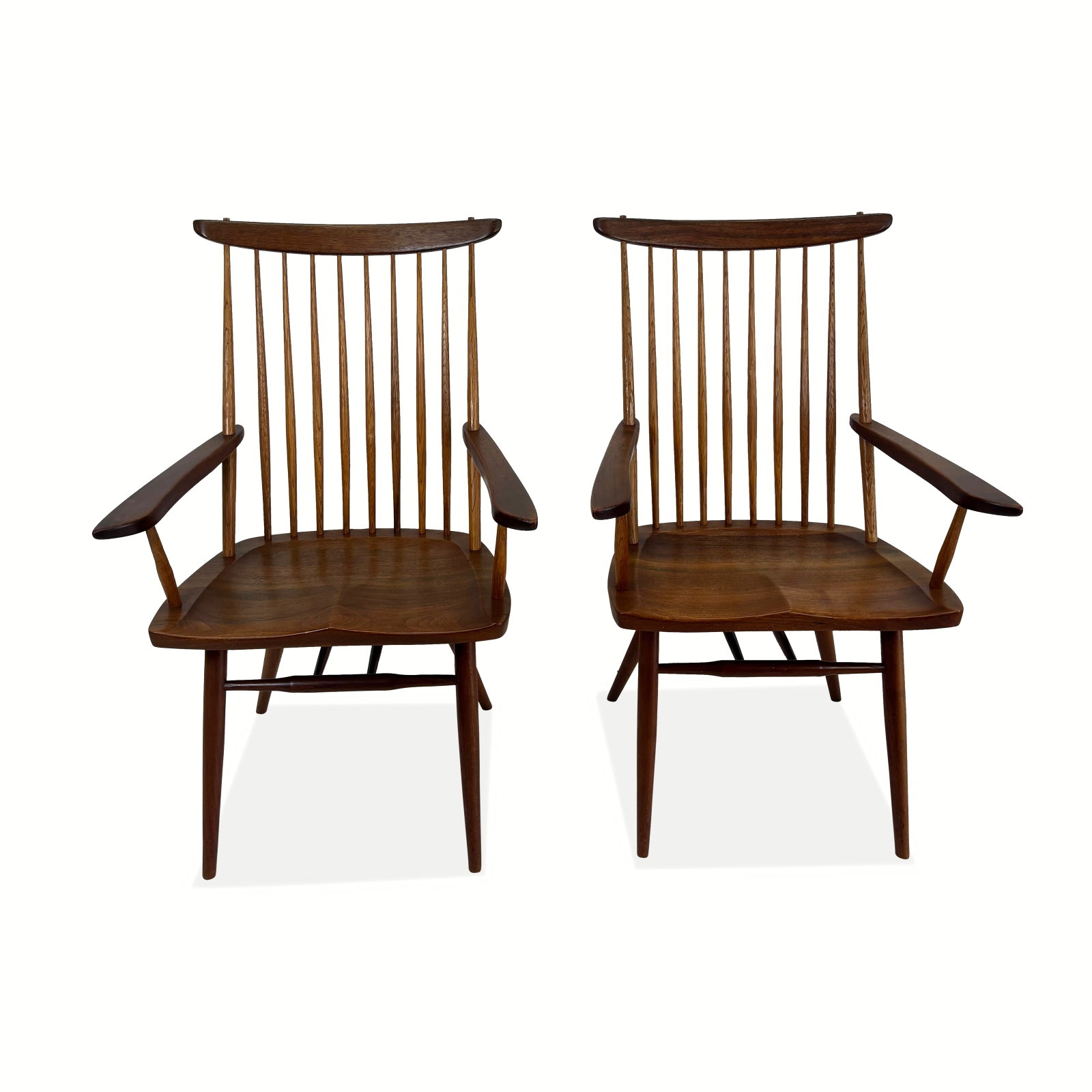 8 George Nakashima Walnut "New" Dining Chairs - 11