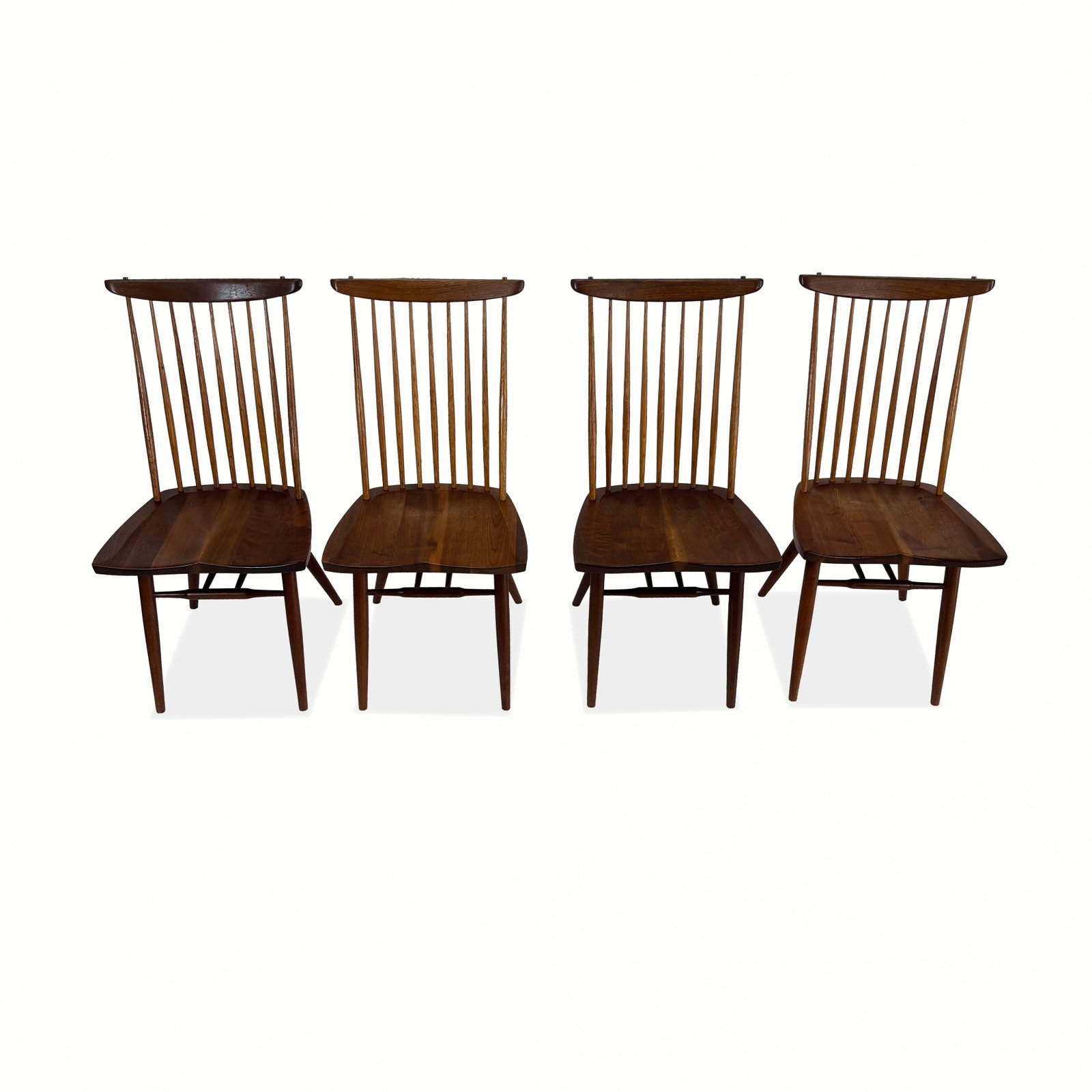 8 George Nakashima Walnut "New" Dining Chairs - 14