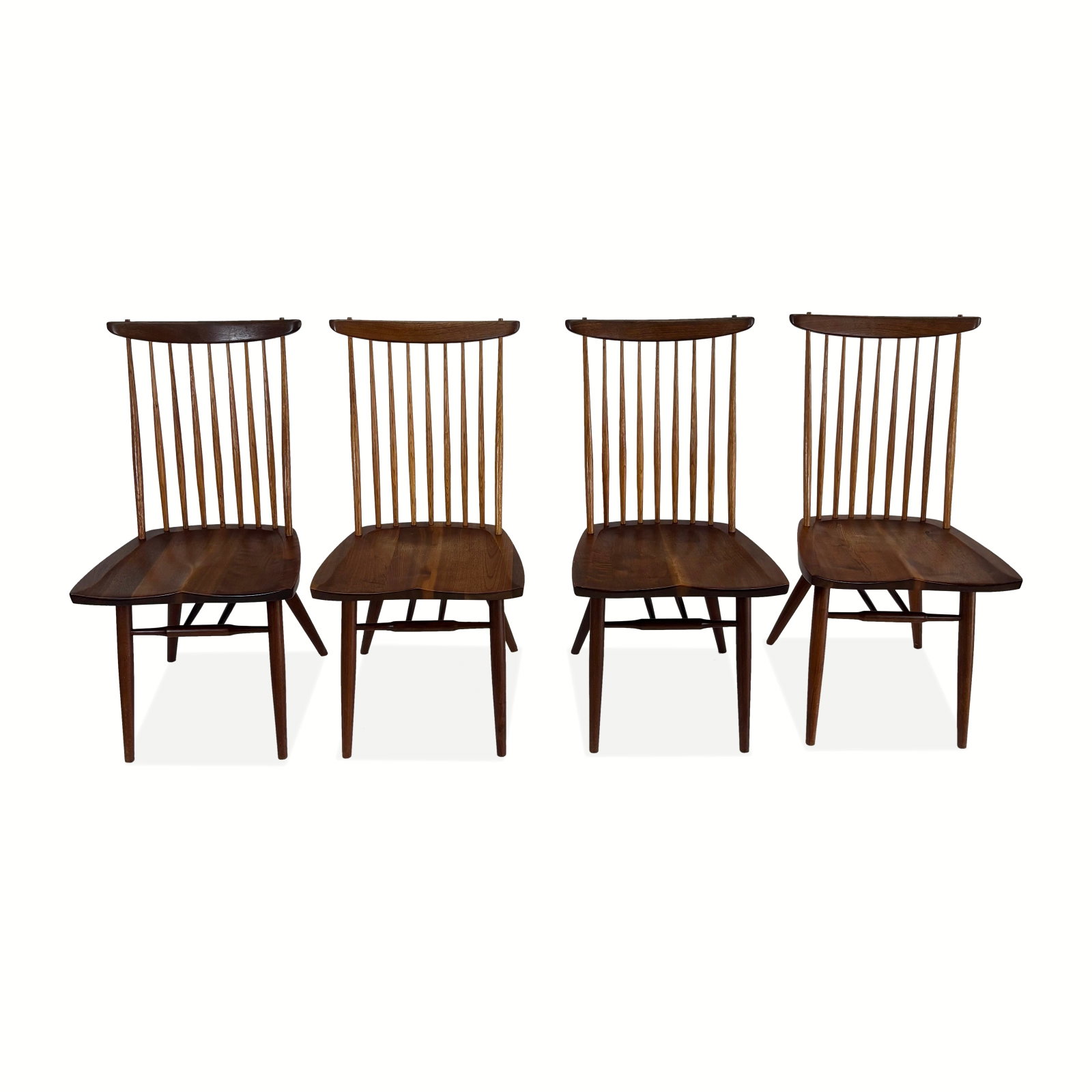 8 George Nakashima Walnut "New" Dining Chairs - 17