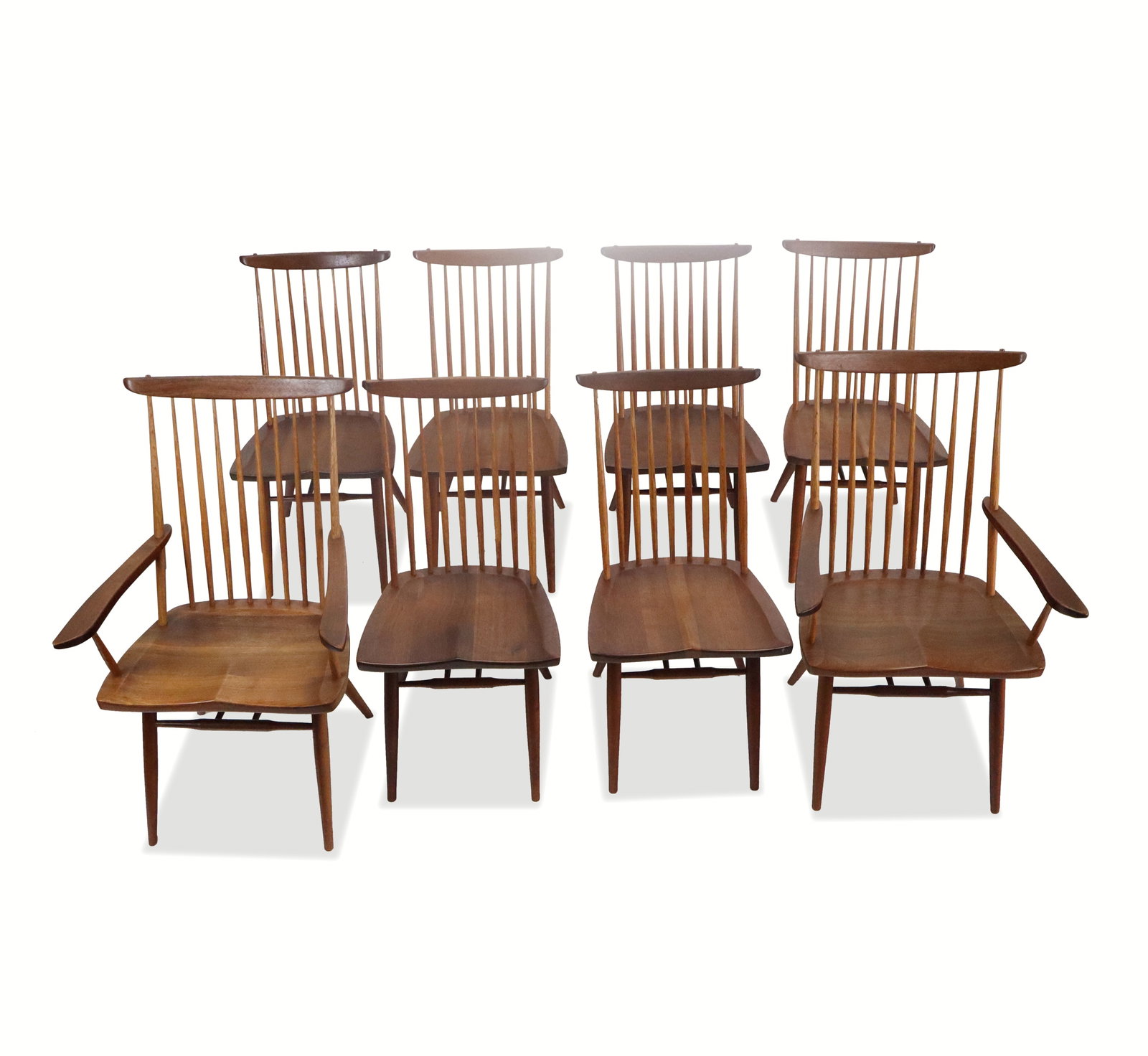 8 George Nakashima Walnut "New" Dining Chairs - 20