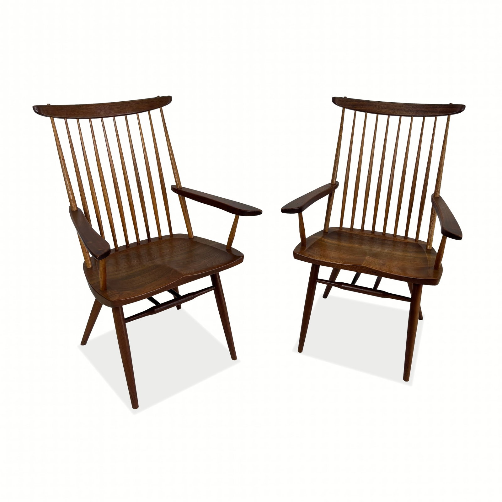 8 George Nakashima Walnut "New" Dining Chairs - 5