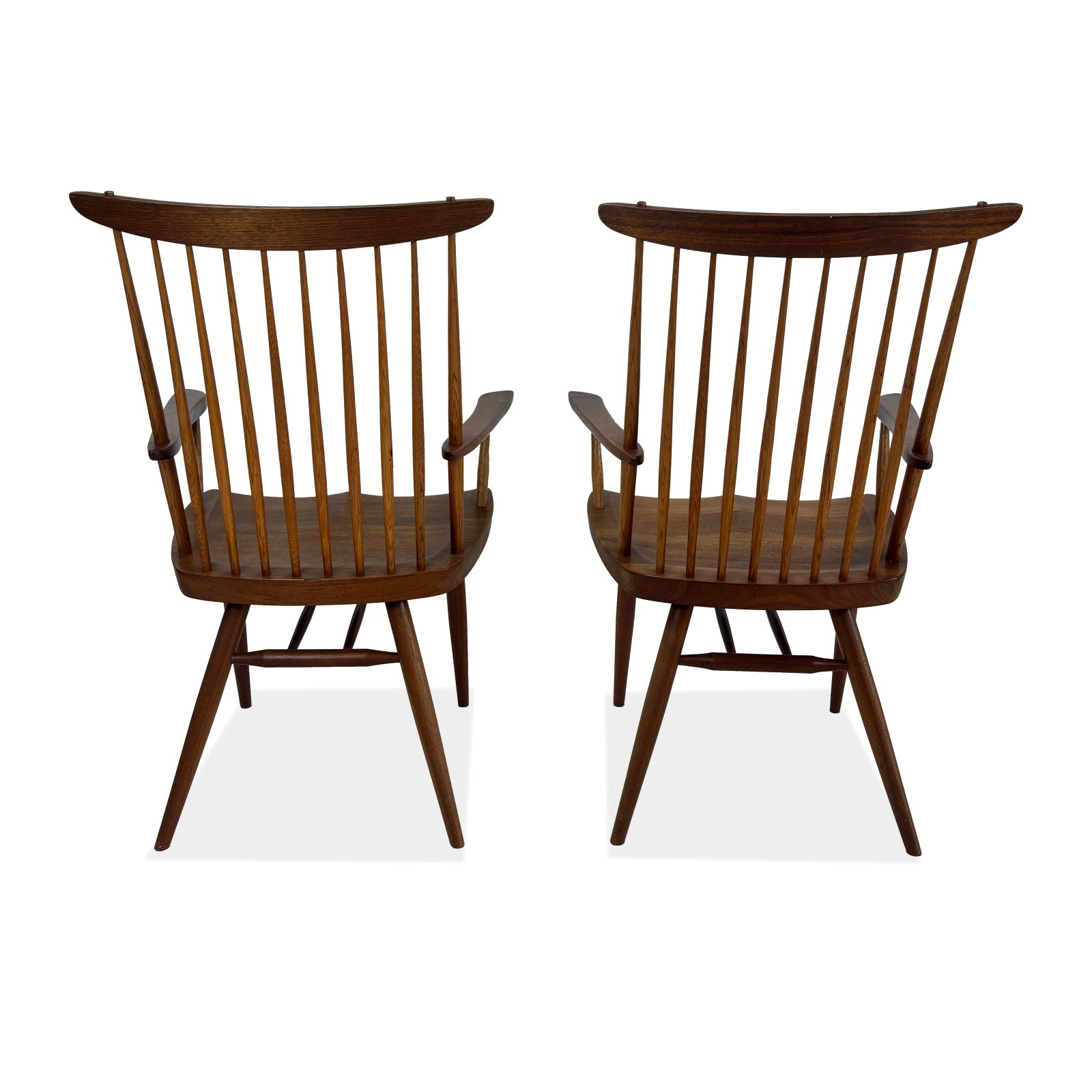 8 George Nakashima Walnut "New" Dining Chairs - 7