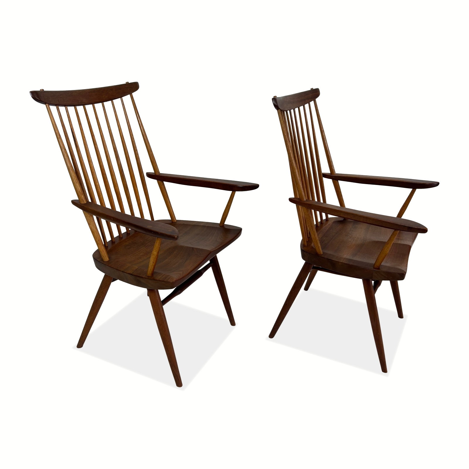 8 George Nakashima Walnut "New" Dining Chairs - 9