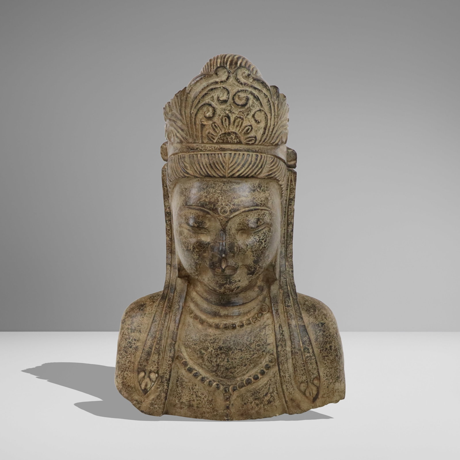 Carved Stone Bust of Buddha (1 of 17)