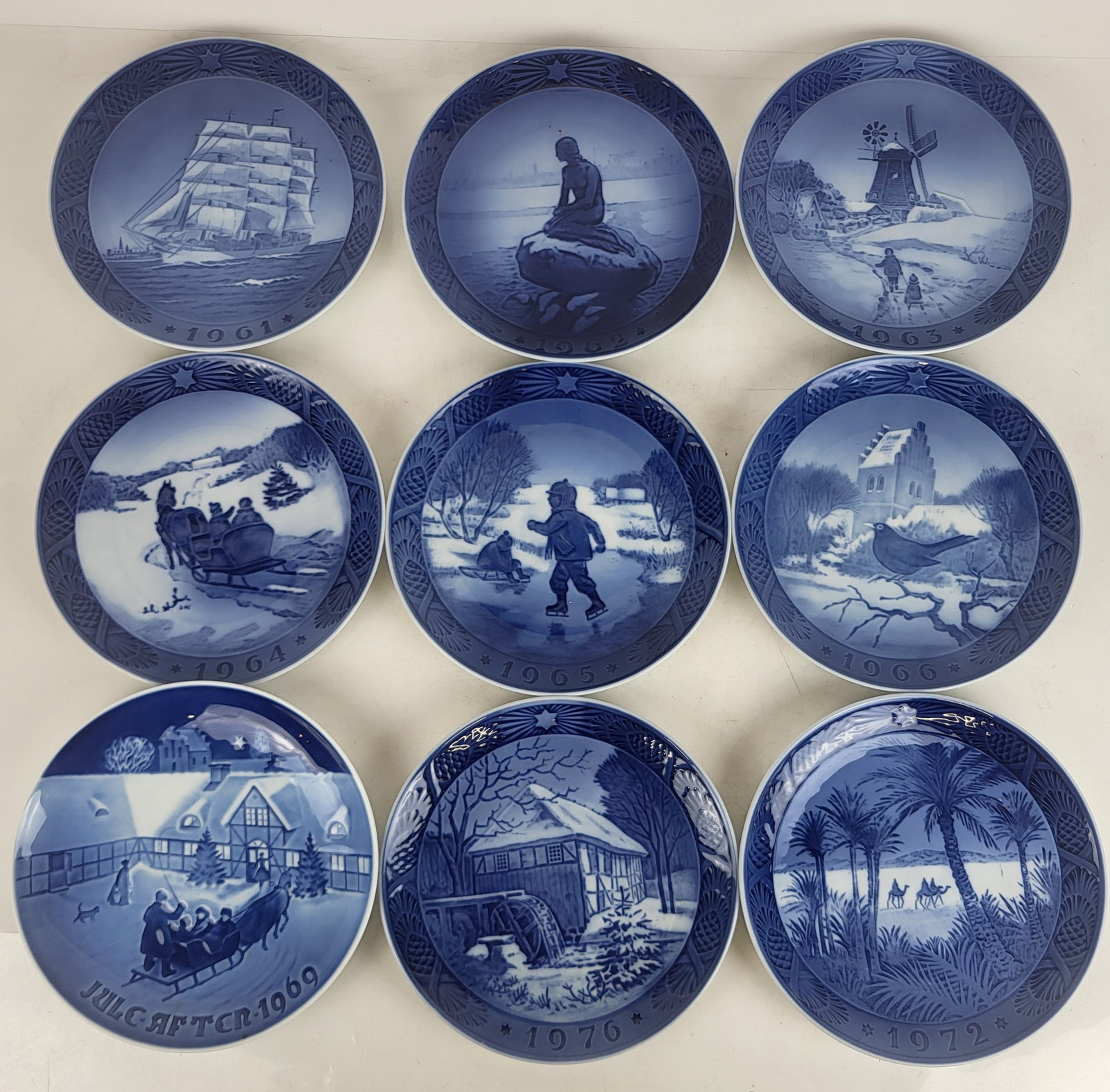 Royal Copenhagen Collectible Christmas Plates (9) (1 of 12)