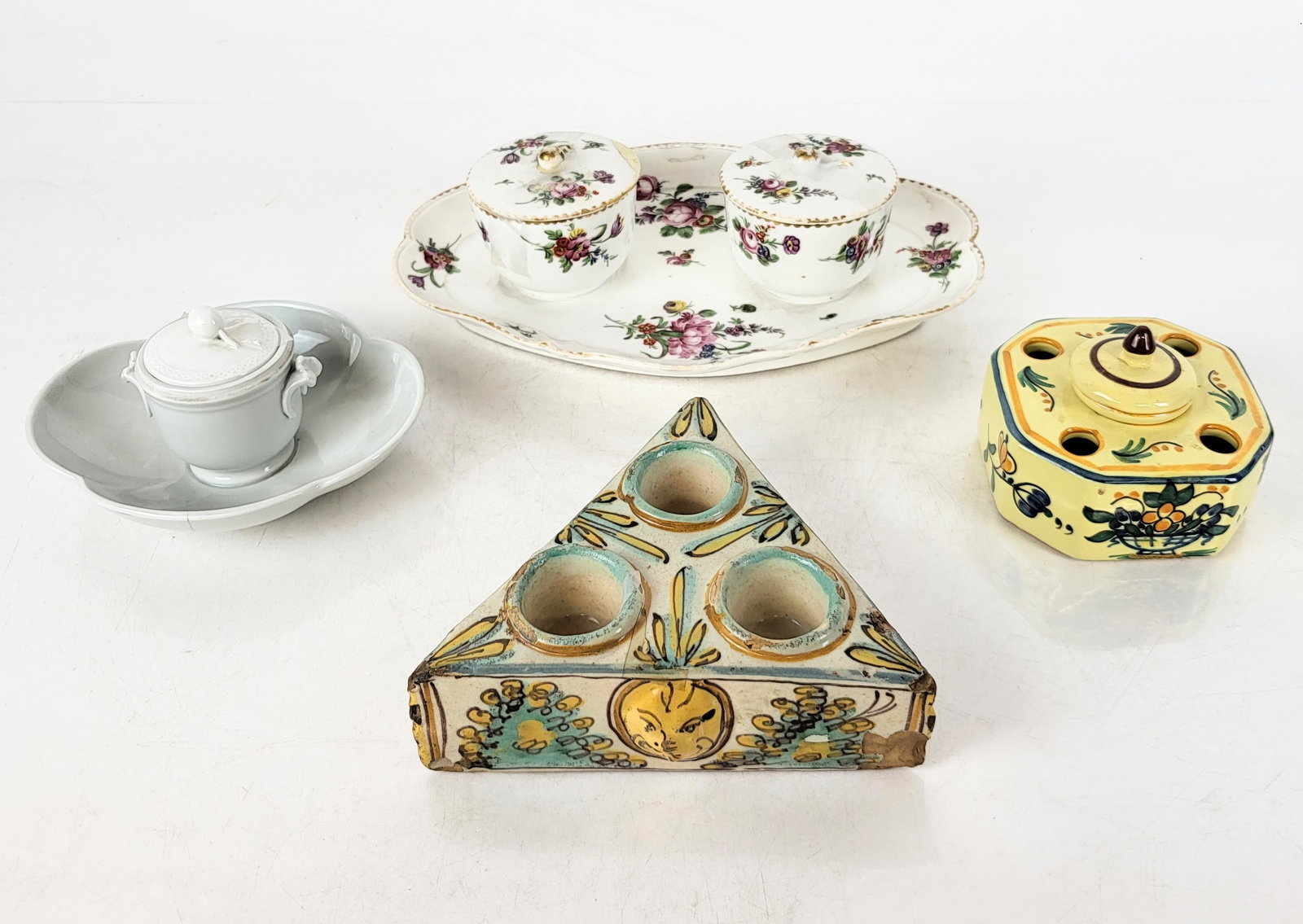 Four Porcelain and Ceramic Inkstands (1 of 20)