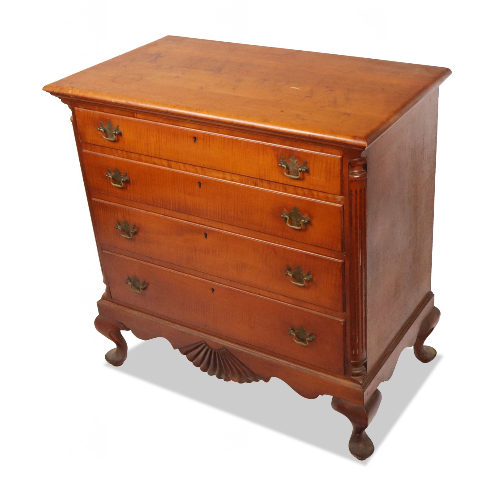 Queen Anne Magogany Chest of Drawers (1 of 13)