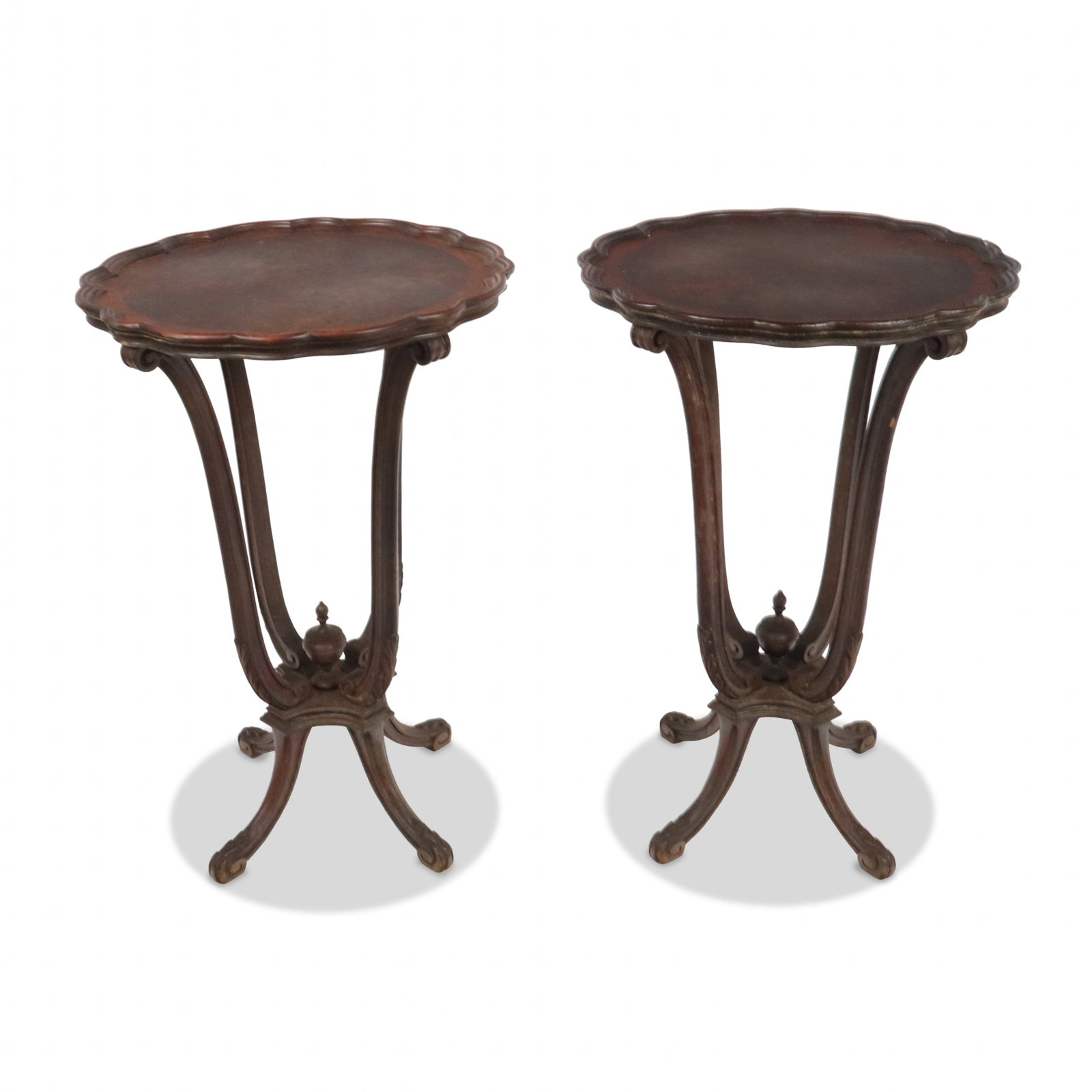 Pair of Scallop Edge End Table (1 of 12)