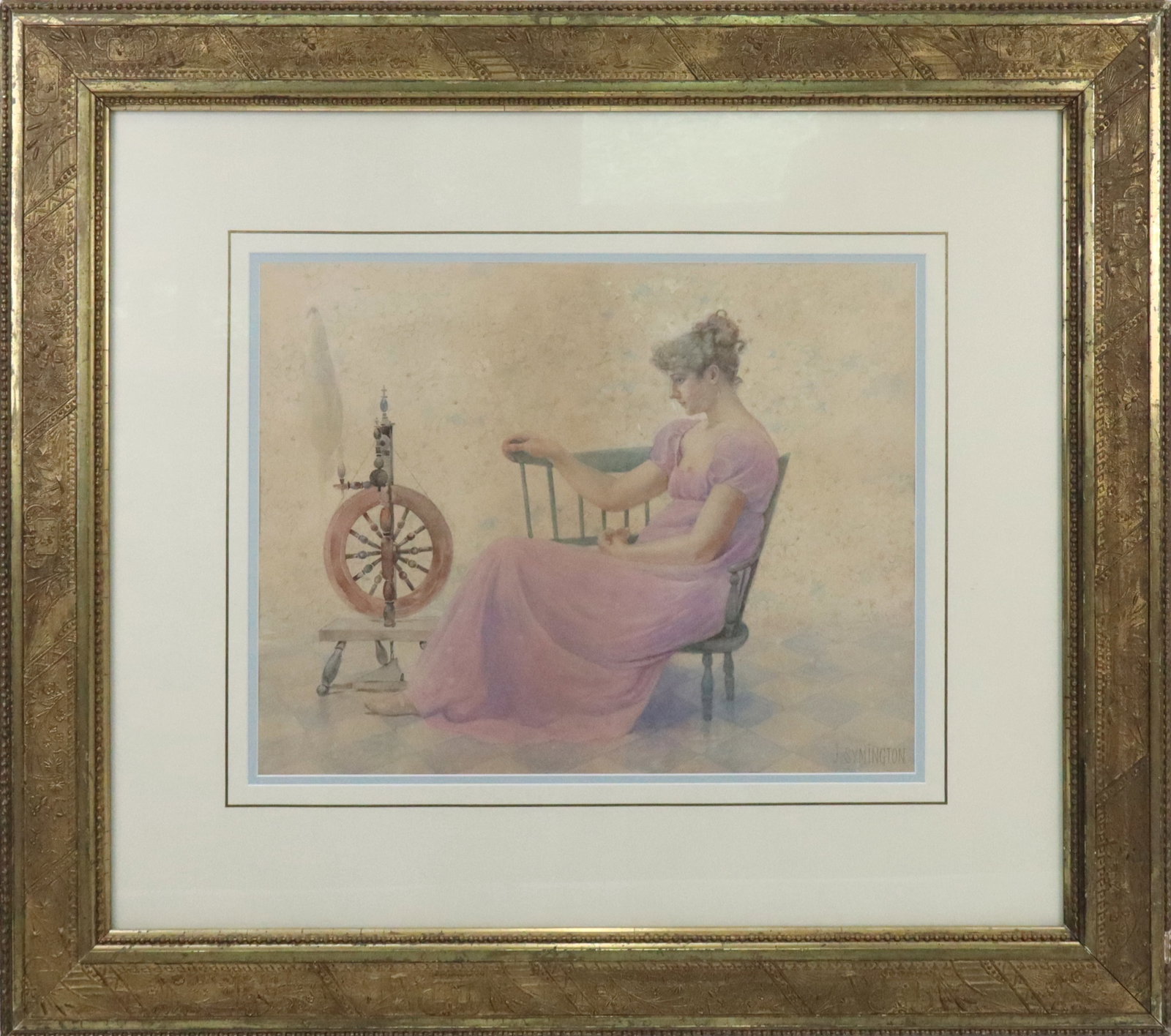 James SYMINGTON Watercolor Portrait of a Lady (1 of 13)