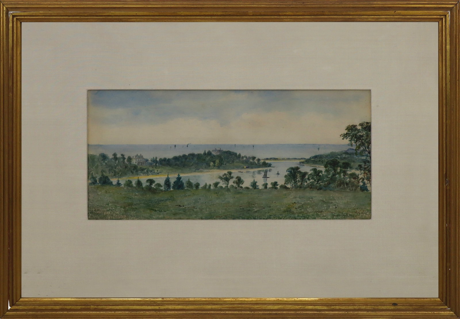 George BELL "Northport, L.I." 1882, Watercolor (1 of 15)
