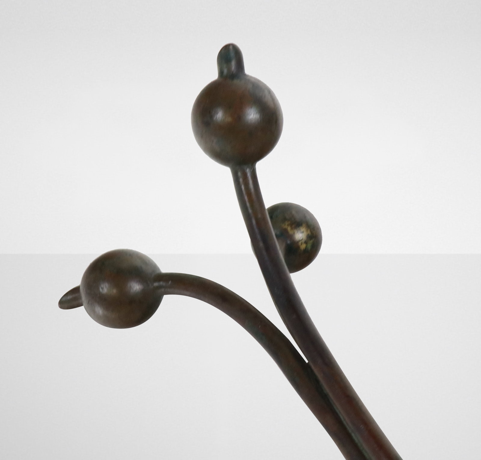 Tiffany Studios Bronze "Root" Candlestick - 7