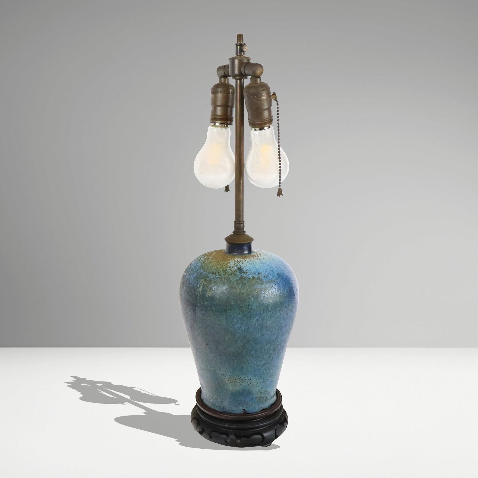 Chinese Blue Glazed Vase as a Lamp (1 of 7)