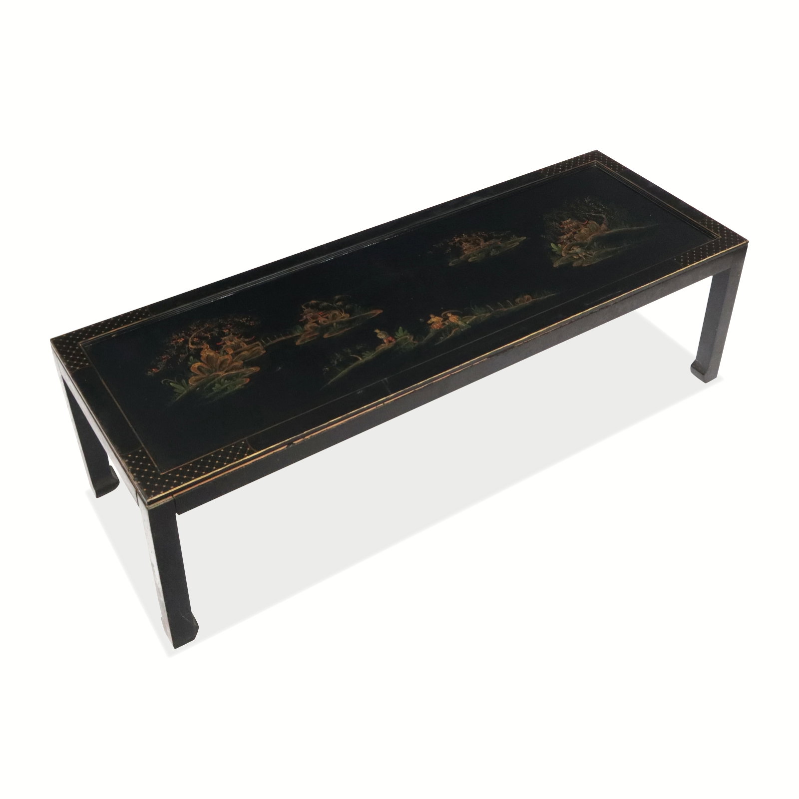 Chinoiserie Lacquered and Decorated Coffee Table (1 of 11)