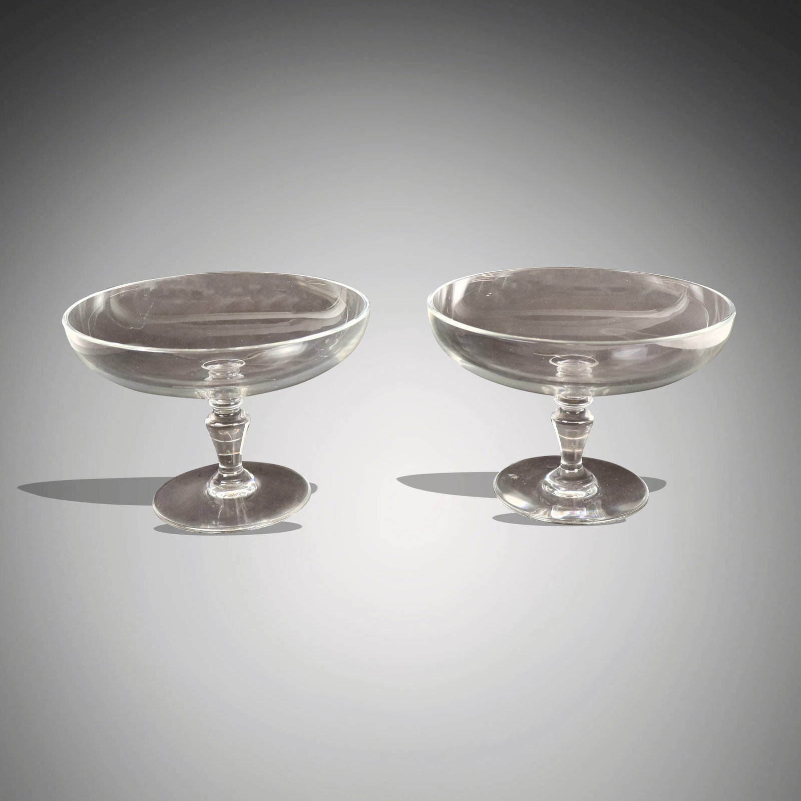 Baccarat Pair of Crystal Compotes (1 of 8)