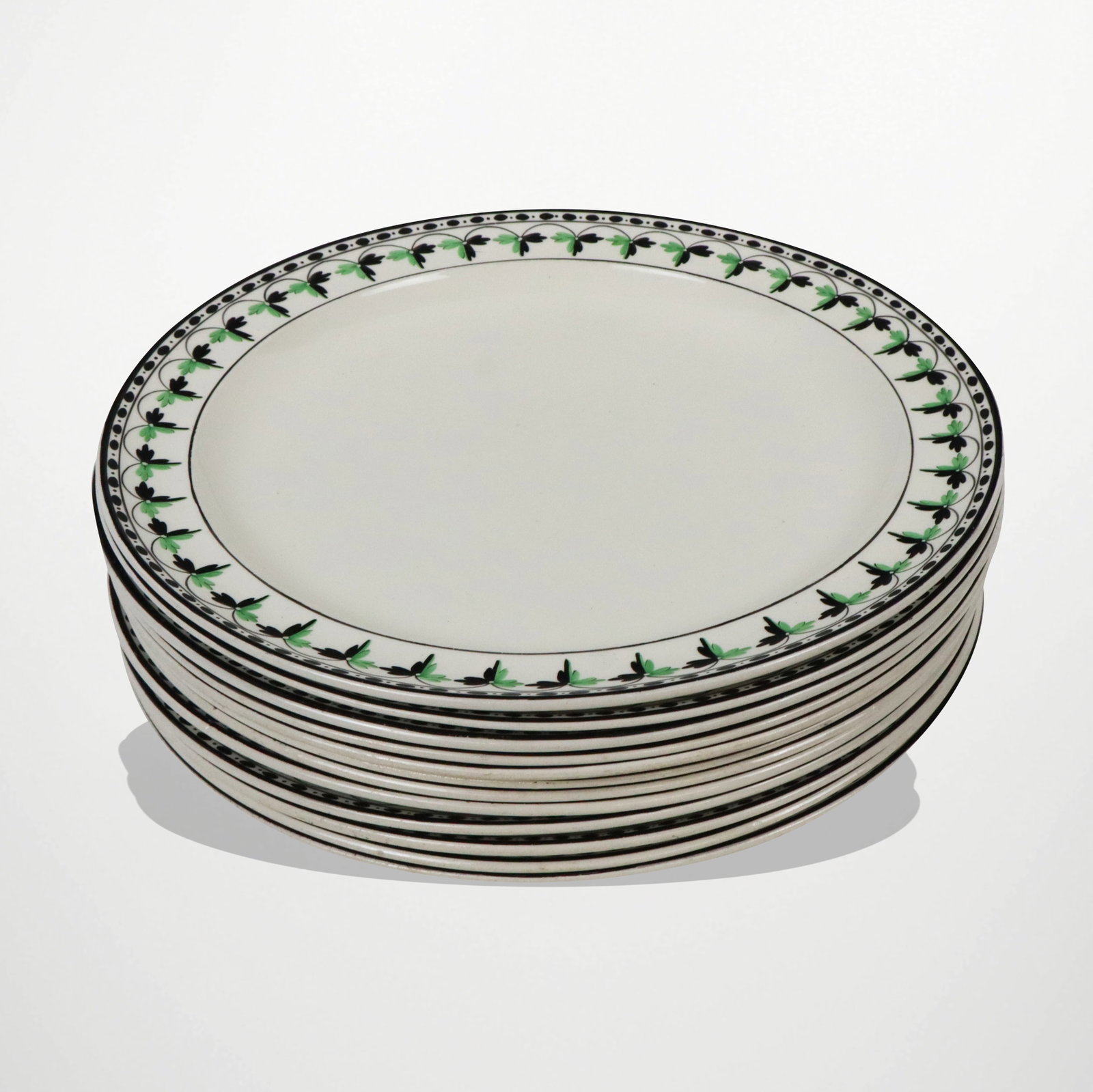 Spode Creamware Dinner Plates, 12 (1 of 7)
