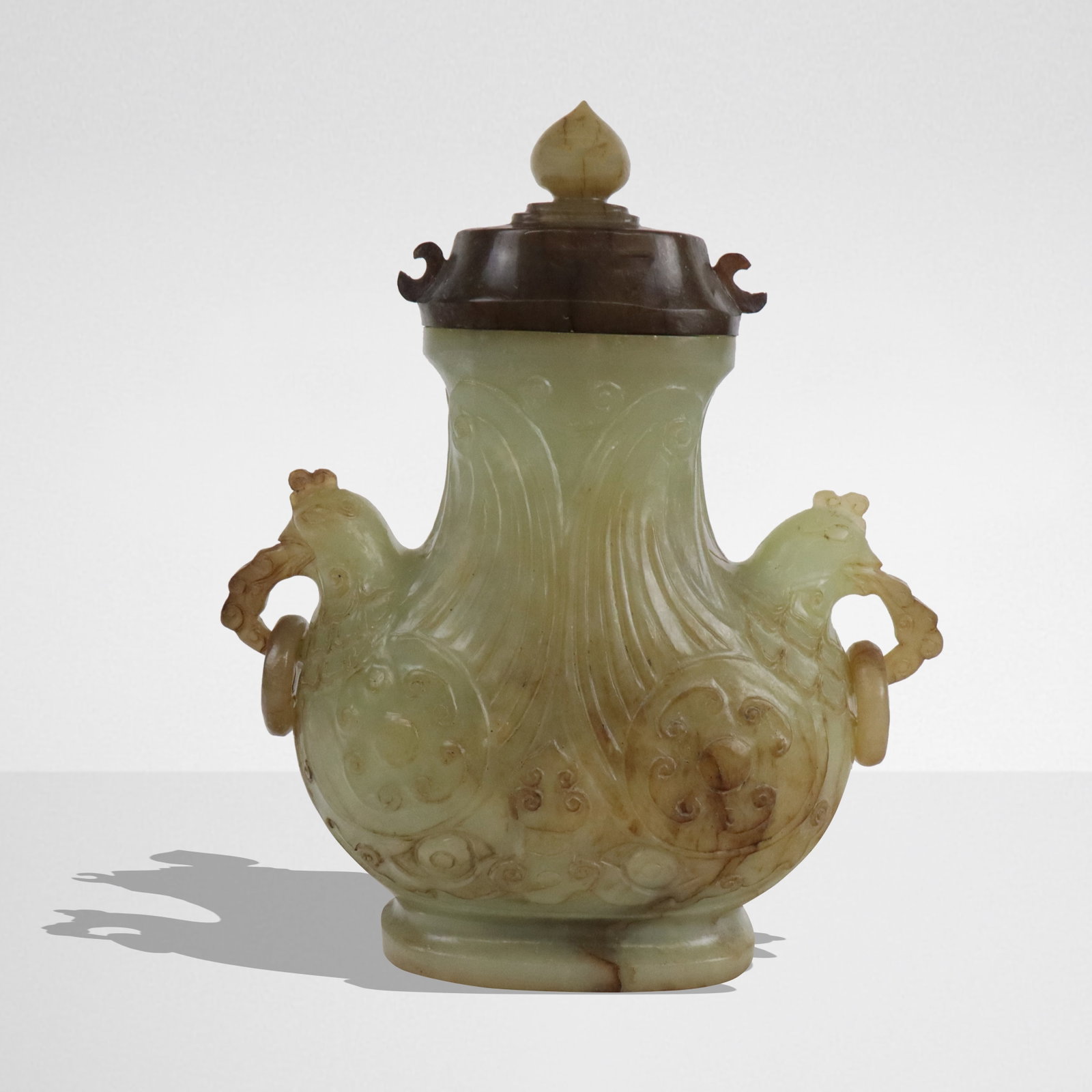 Chinese Carved Jade Lidded Urn (1 of 14)