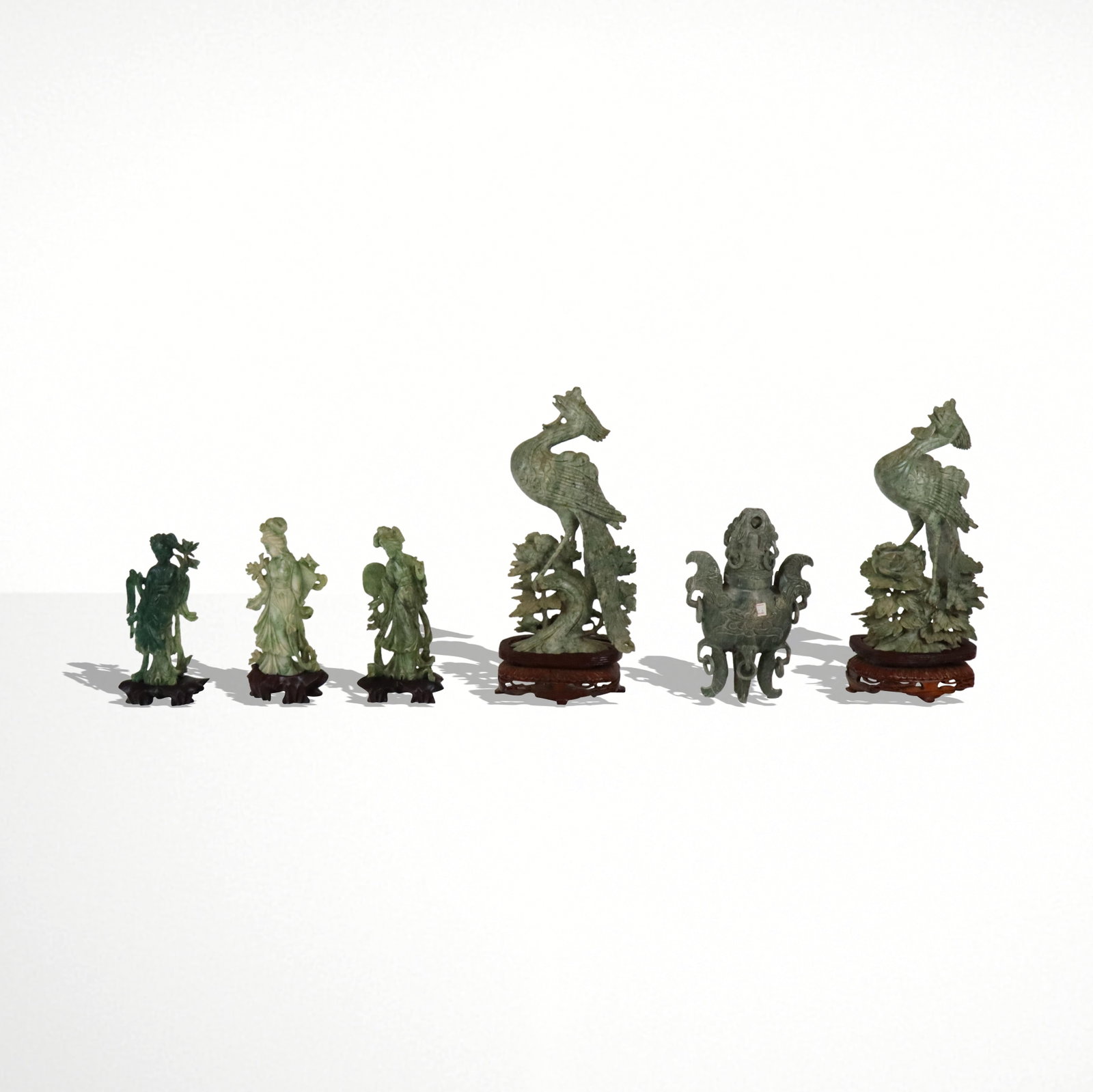 Assorted Chinese Carved Stone Sculptures, 6 (1 of 18)