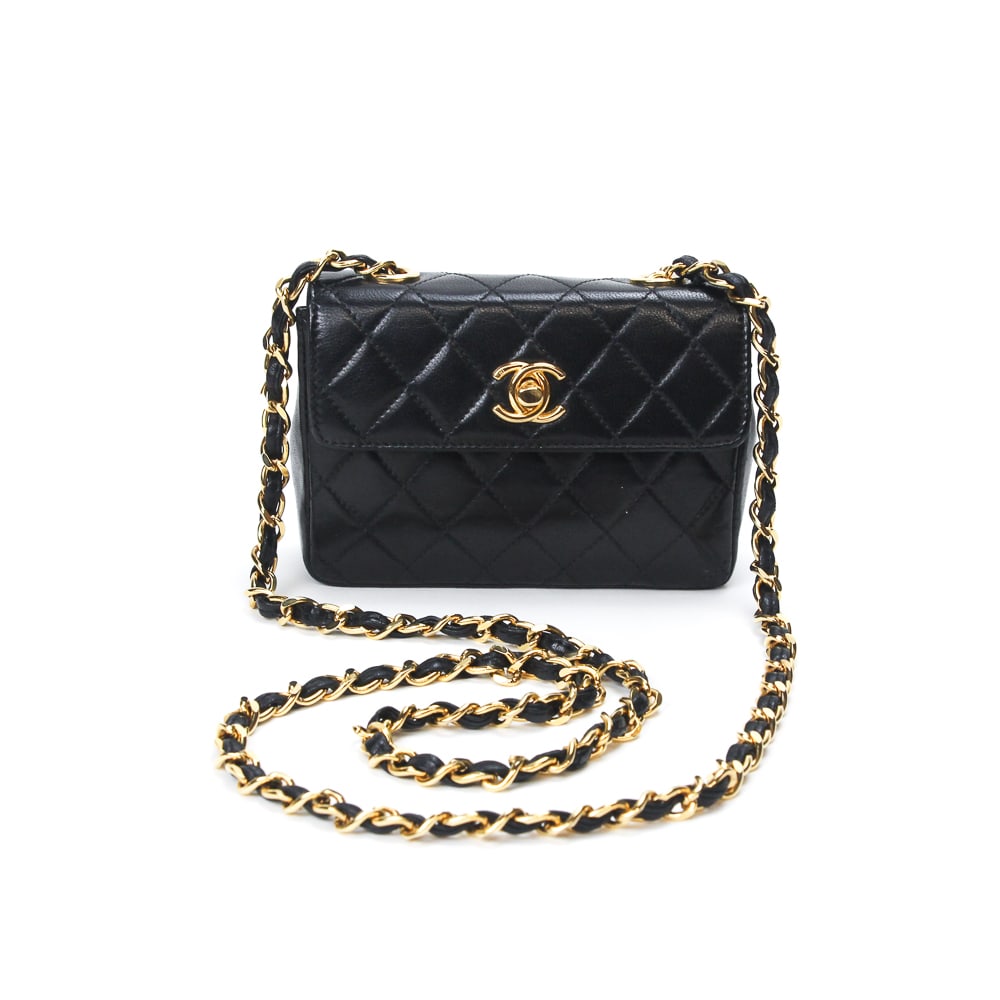 Chanel Quilted Leather Classic Flap Extra Mini (1 of 15)