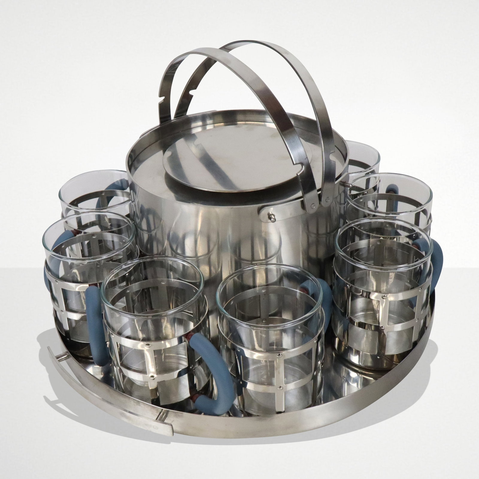 Alessi and Other Glass & Chrome Drink Set (1 of 16)