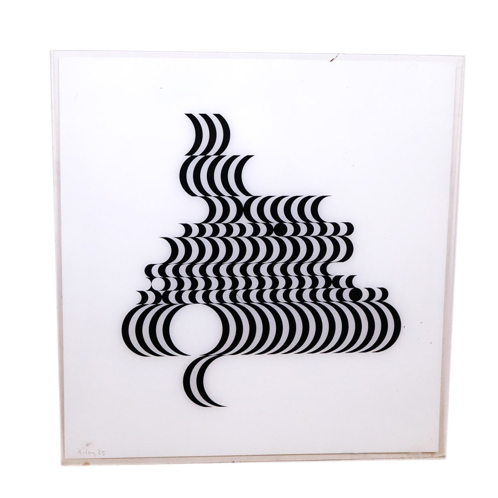Bridget RILEY Op Art Silkscreen, "Fragment" 1965 (1 of 13)