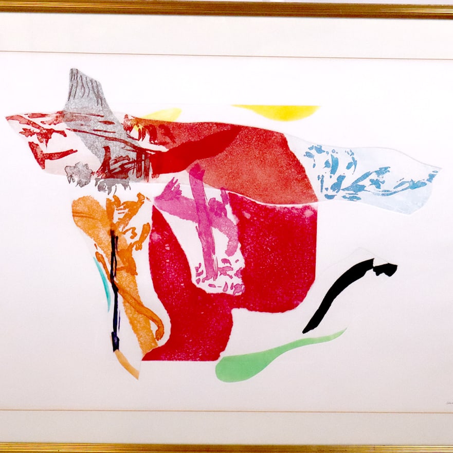 Albert STADLER Relief Print, "Vase" 1980 (1 of 12)