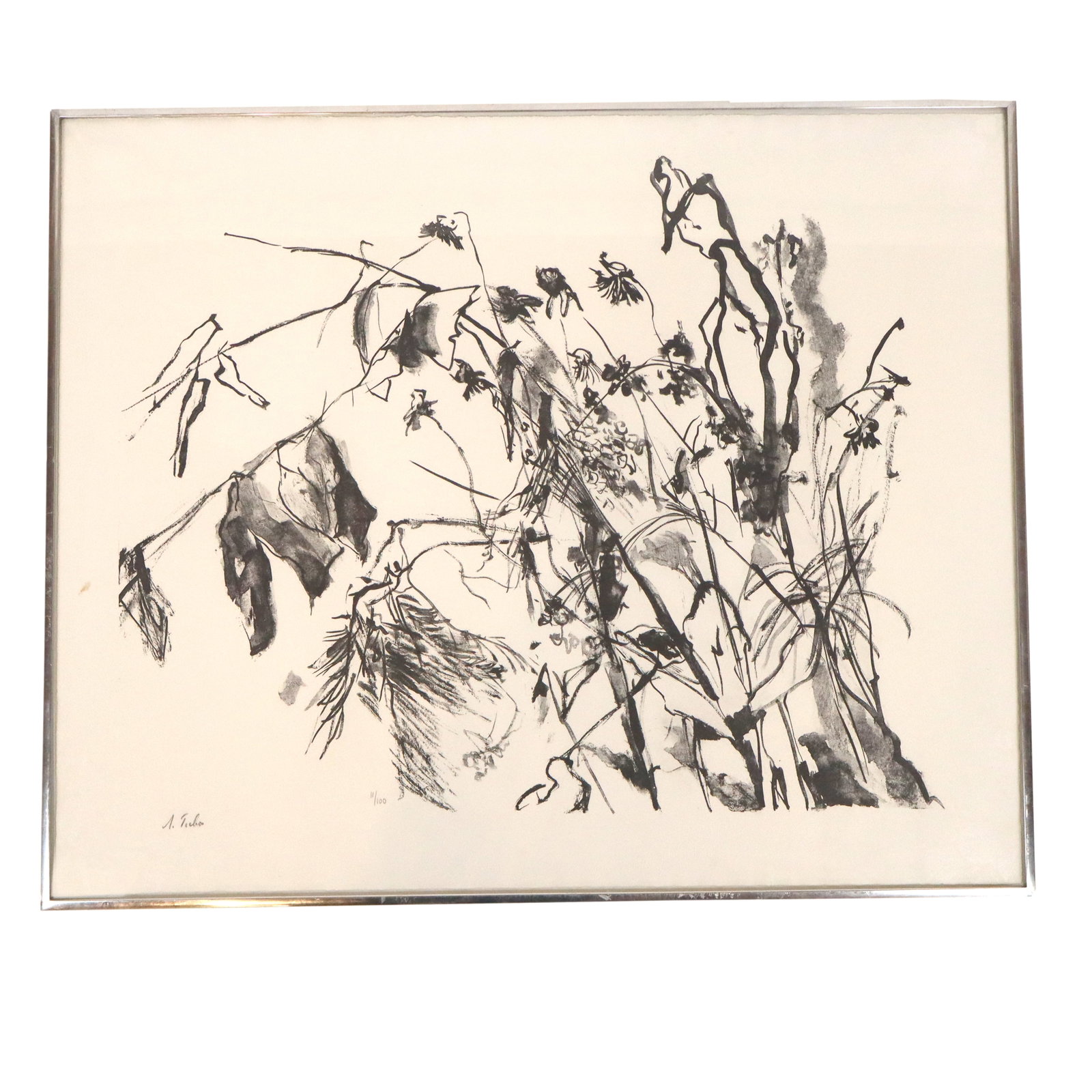 Anna TICHO Lithograph "Tree Branches" (1 of 8)
