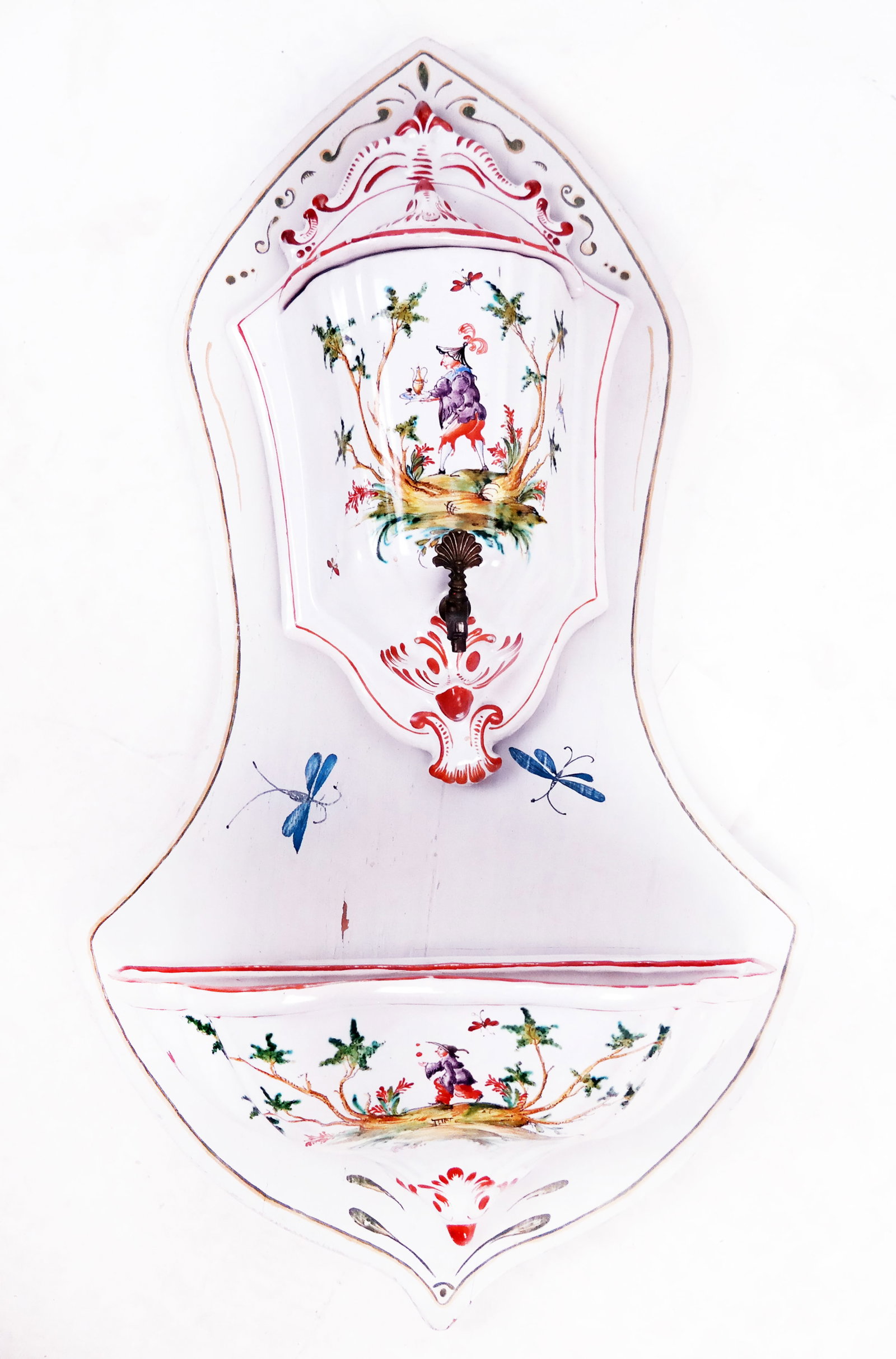 Faience and Wood Lavabo (1 of 10)