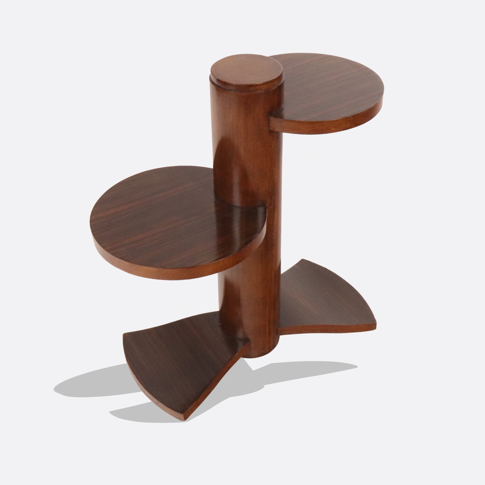 Art Deco Mahogany & Rosewood Side Table (1 of 9)